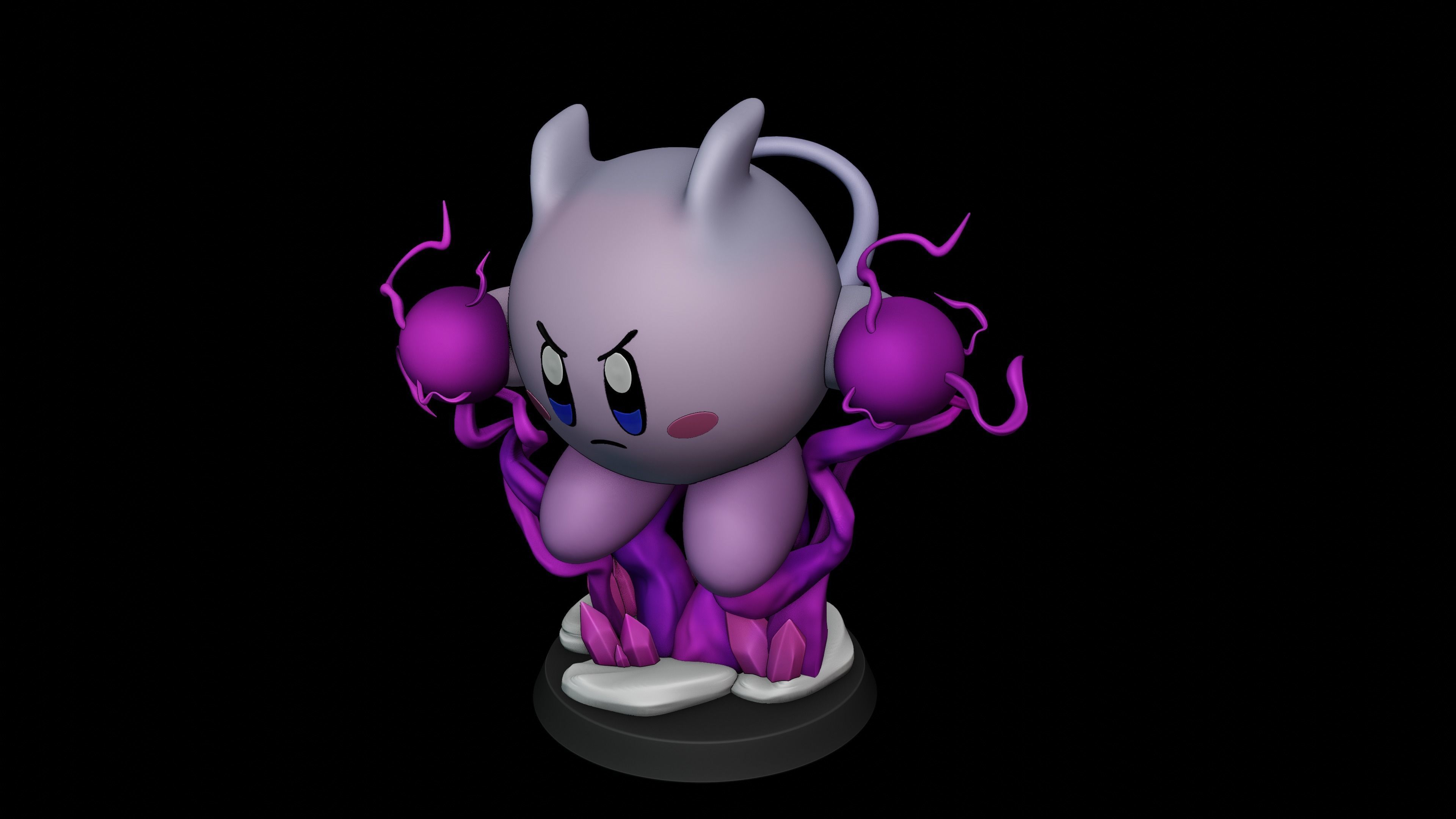 KIRBY - MEWTWO POKEMON 3D print model_12