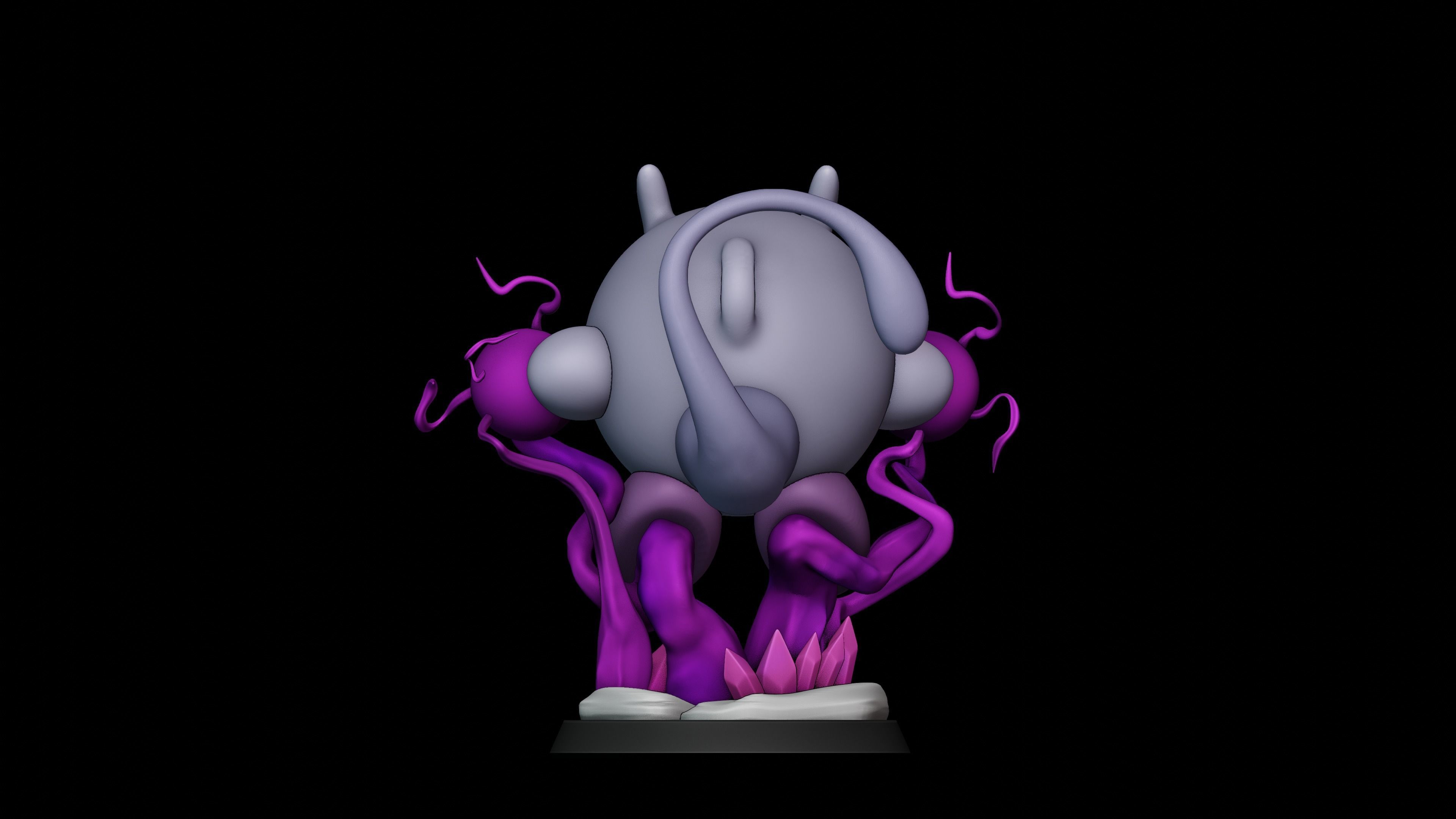 KIRBY - MEWTWO POKEMON 3D print model_13
