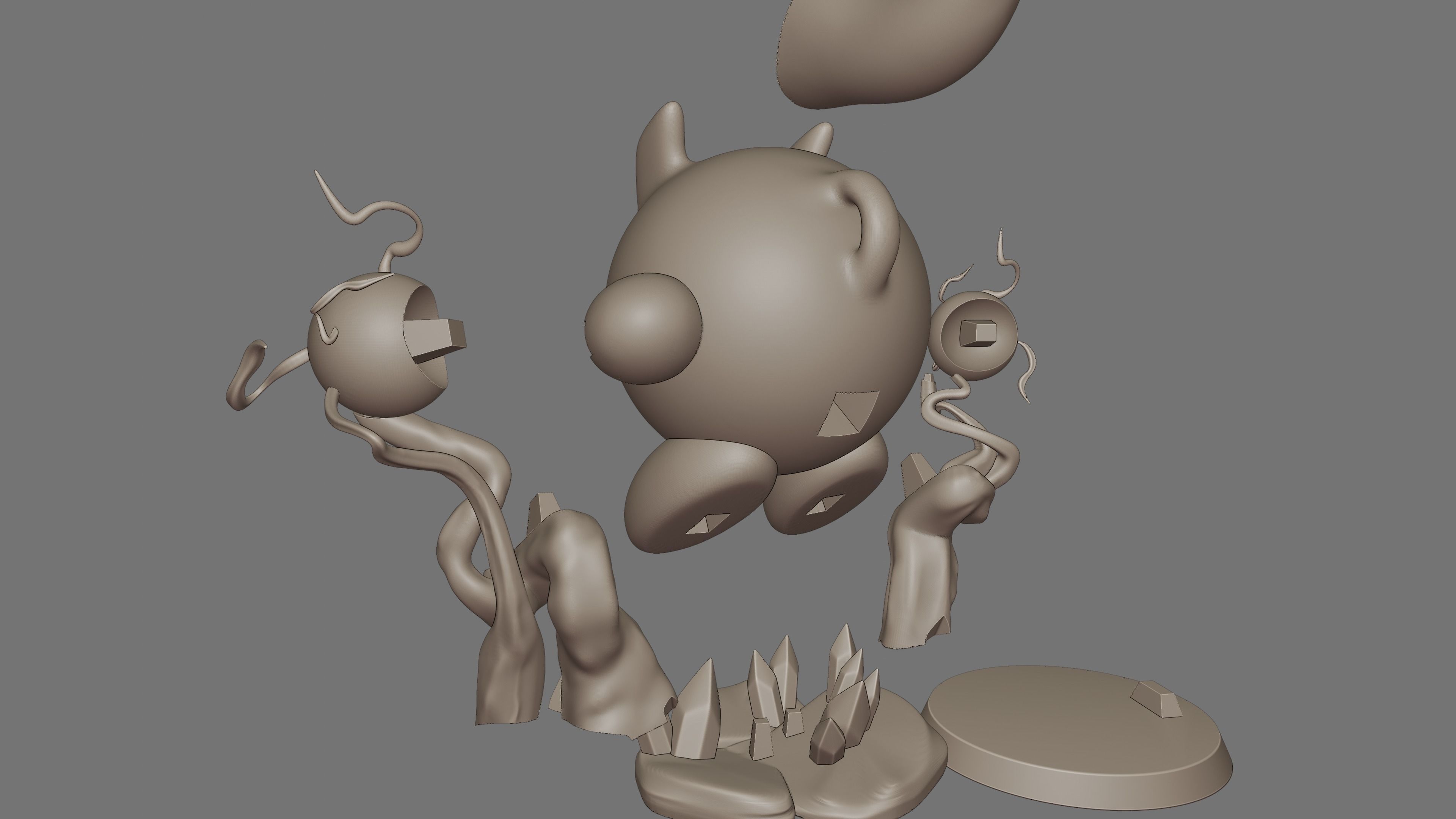 KIRBY - MEWTWO POKEMON 3D print model_7