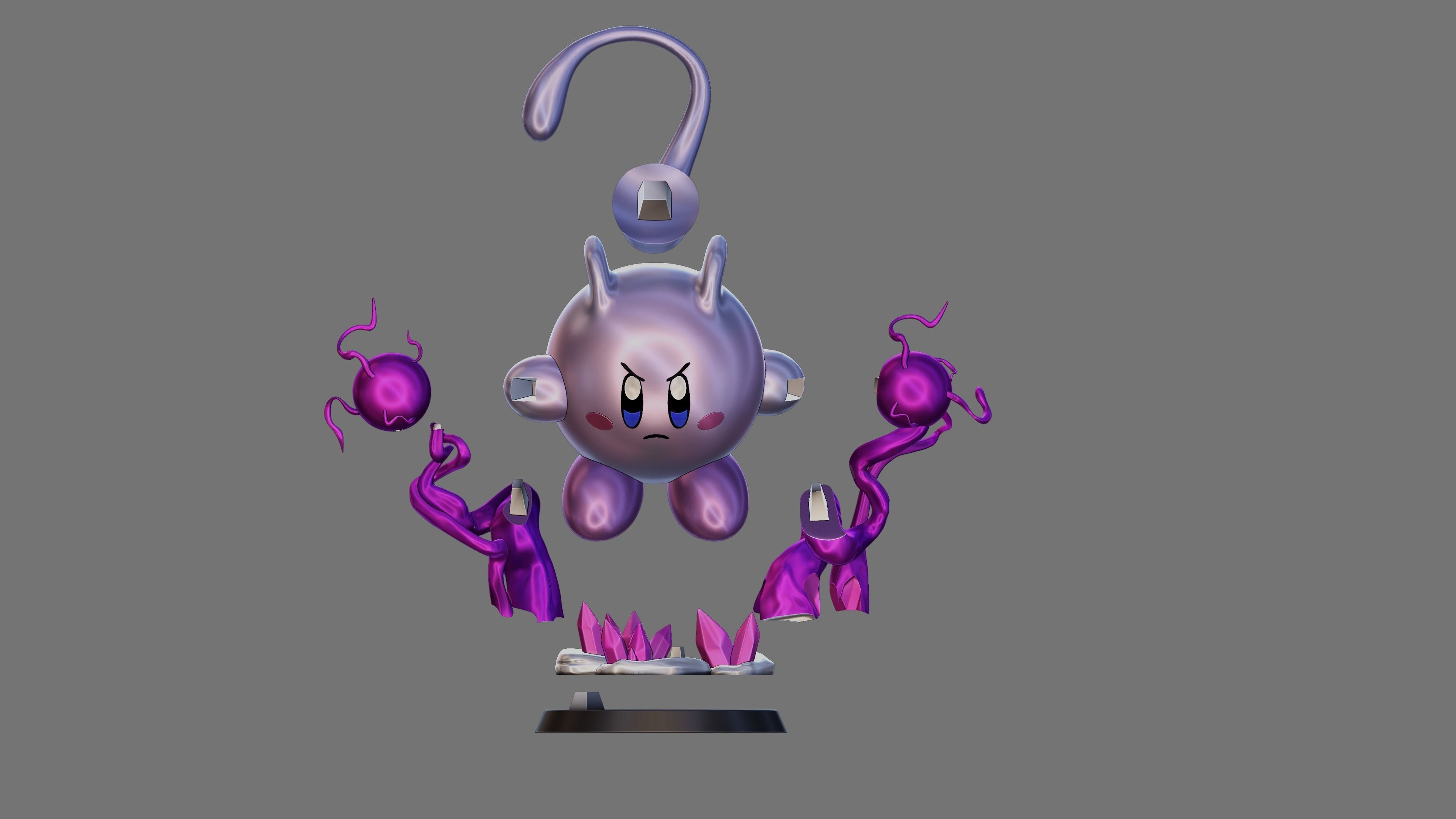 KIRBY - MEWTWO POKEMON 3D print model_15