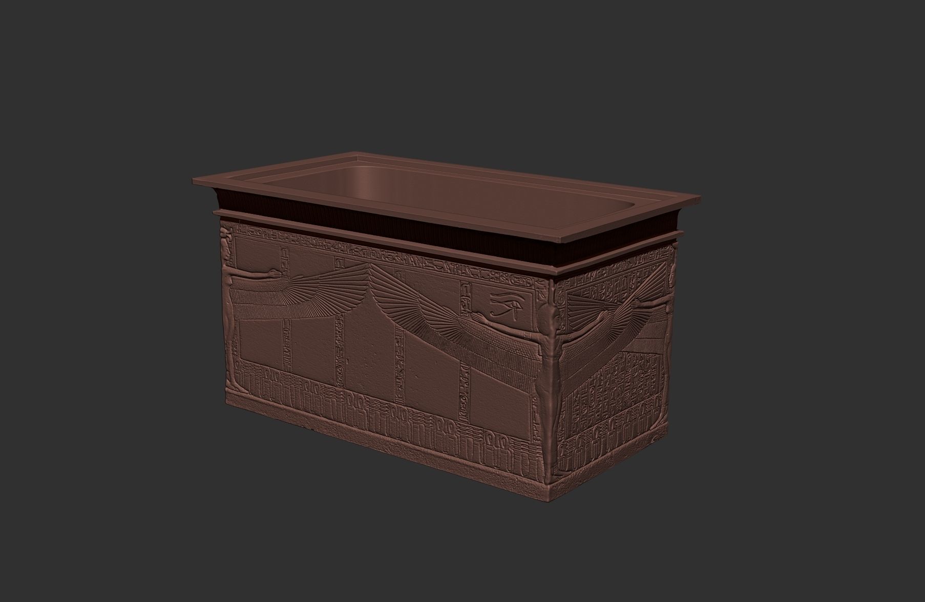Quartzite Sarcophagus of Tutankhamun 3D print model_2