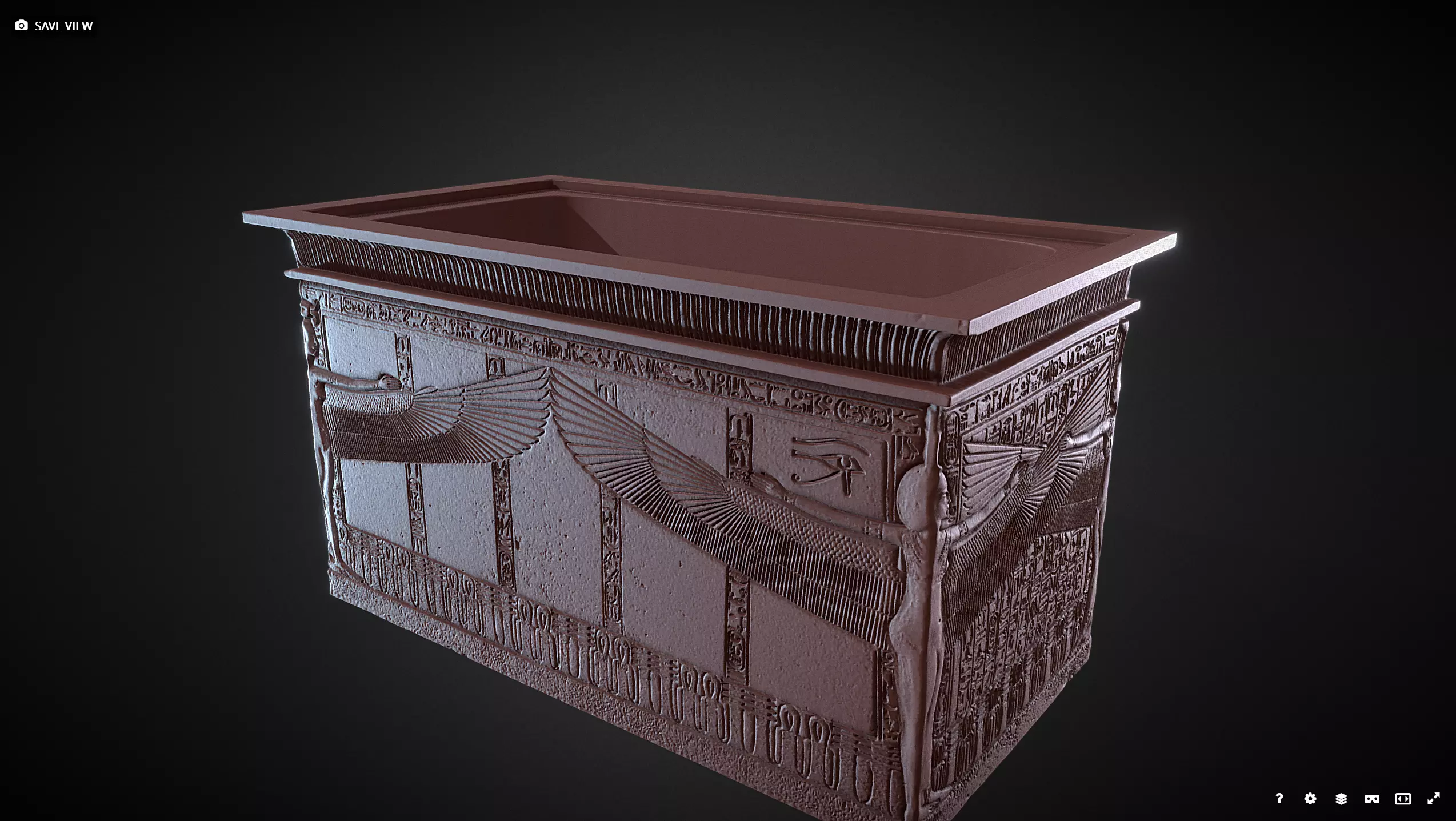 Quartzite Sarcophagus of Tutankhamun 3D print model_0