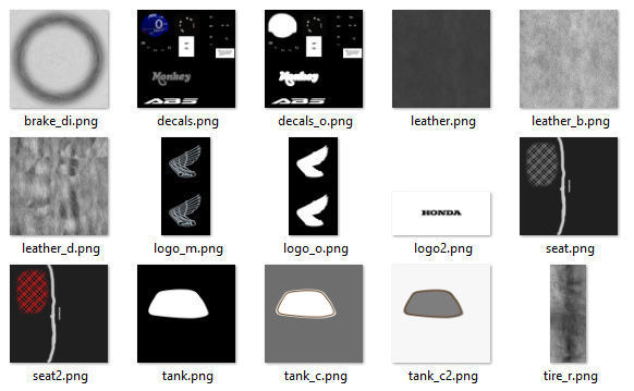 Honda Monkey 125 2023 3D model_33