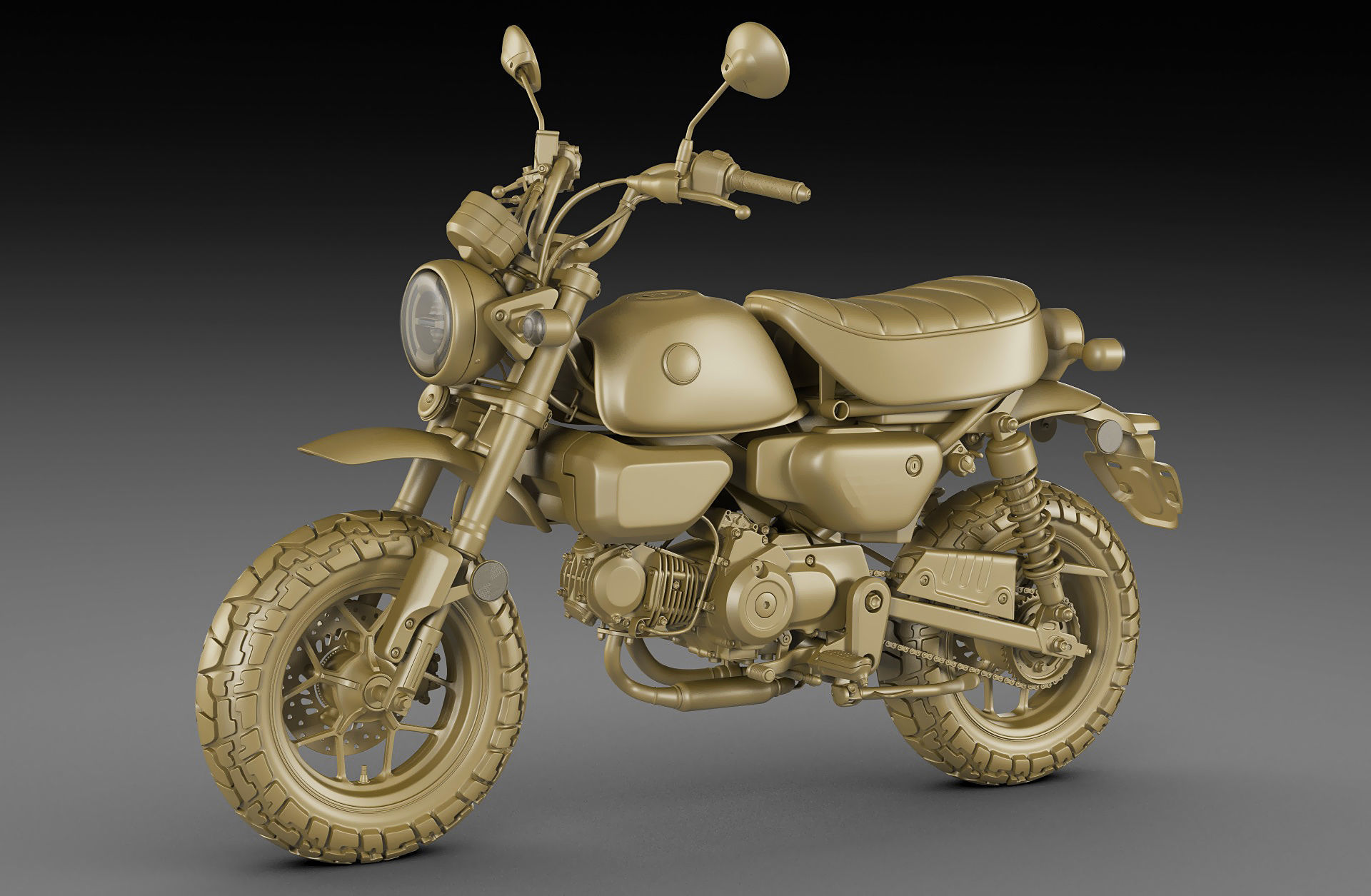 Honda Monkey 125 2023 3D model_22