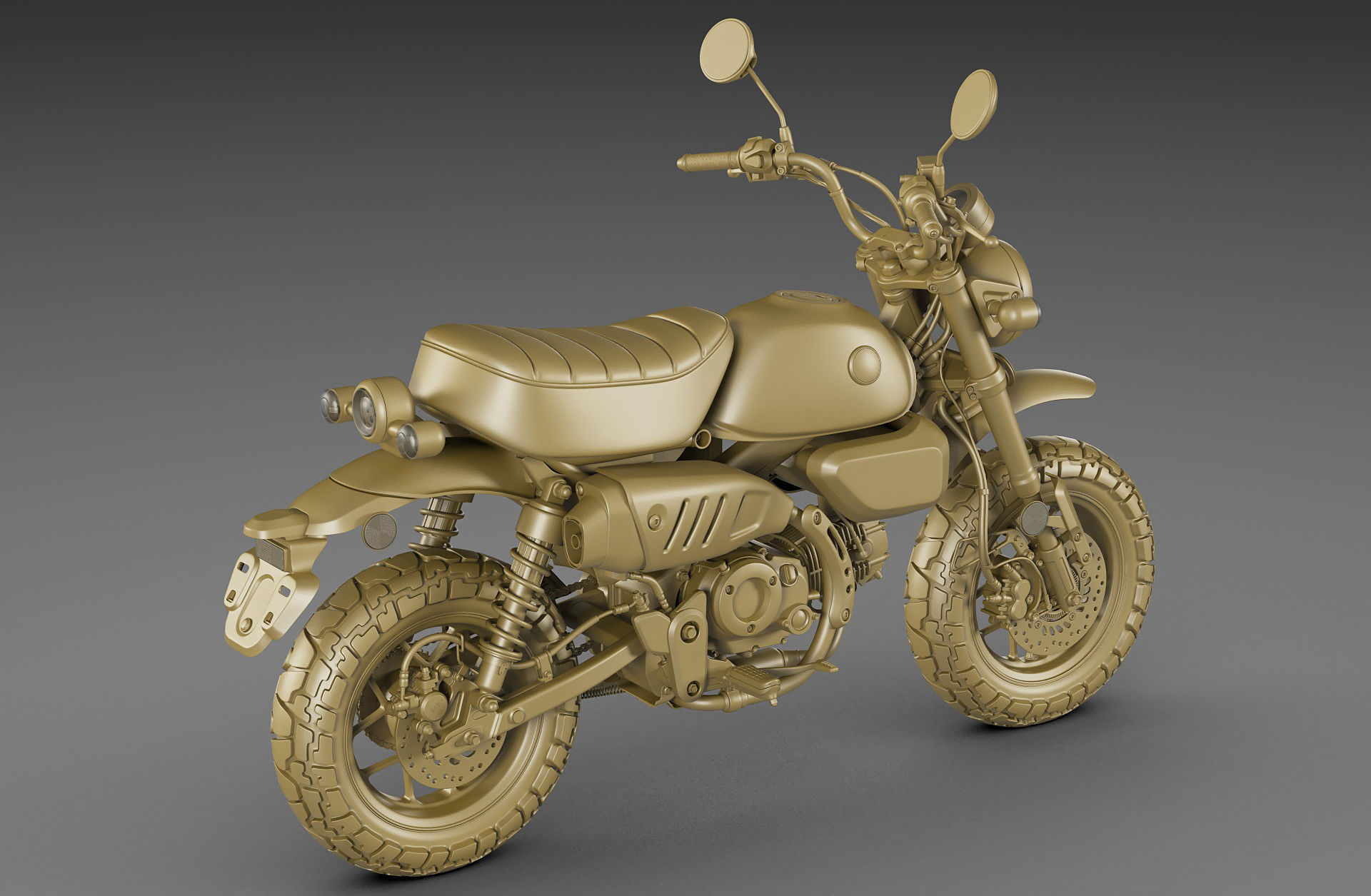 Honda Monkey 125 2023 3D model_23