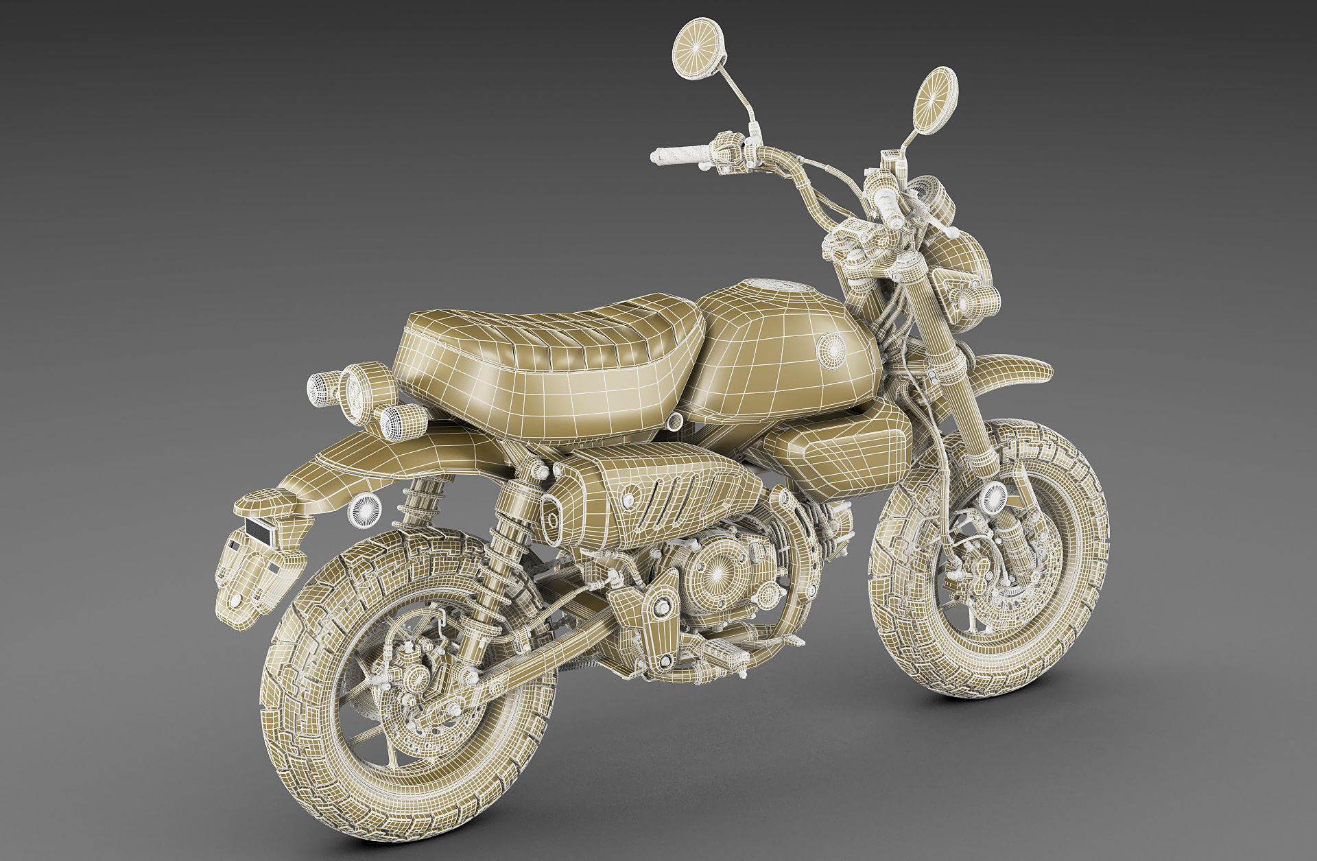 Honda Monkey 125 2023 3D model_29