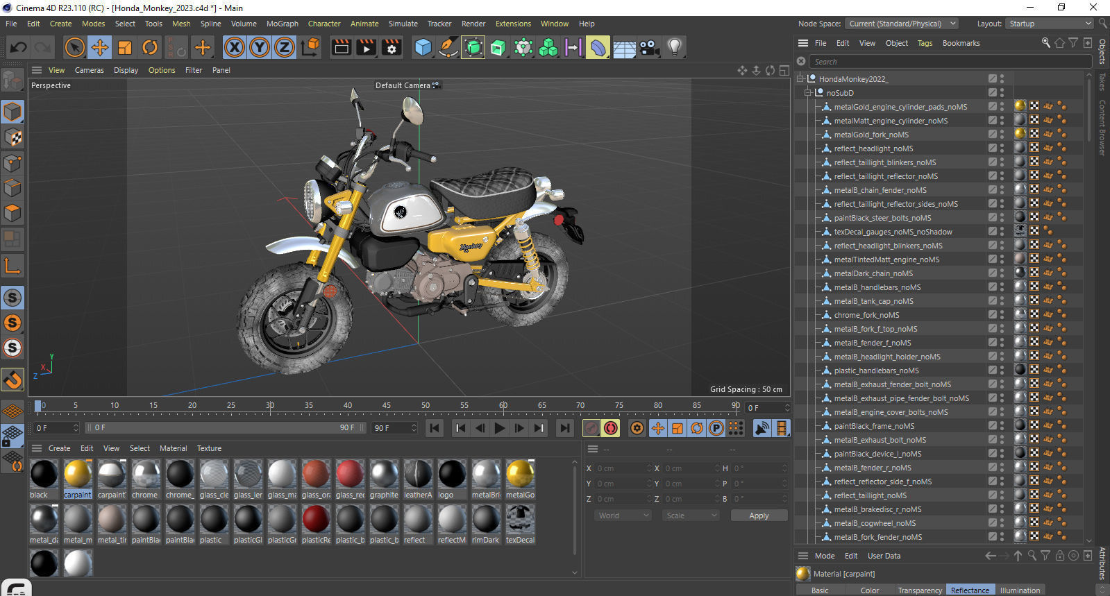 Honda Monkey 125 2023 3D model_31
