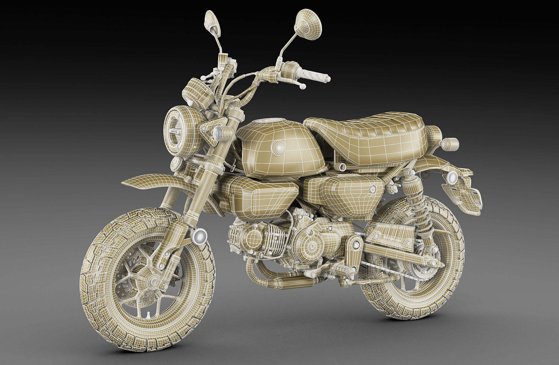 Honda Monkey 125 2023 3D model_28