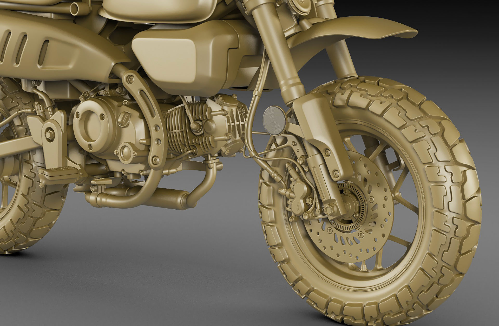 Honda Monkey 125 2023 3D model_24