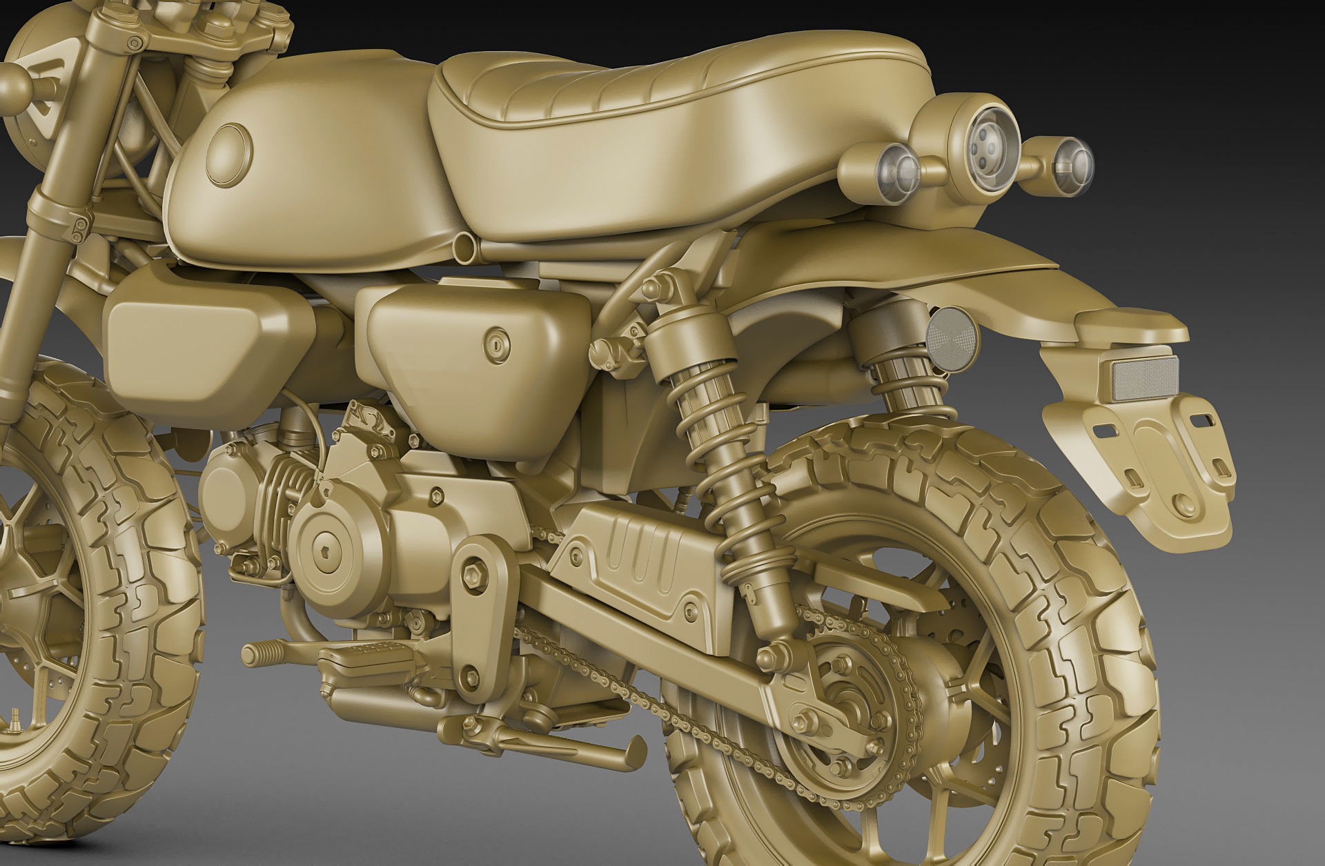 Honda Monkey 125 2023 3D model_25