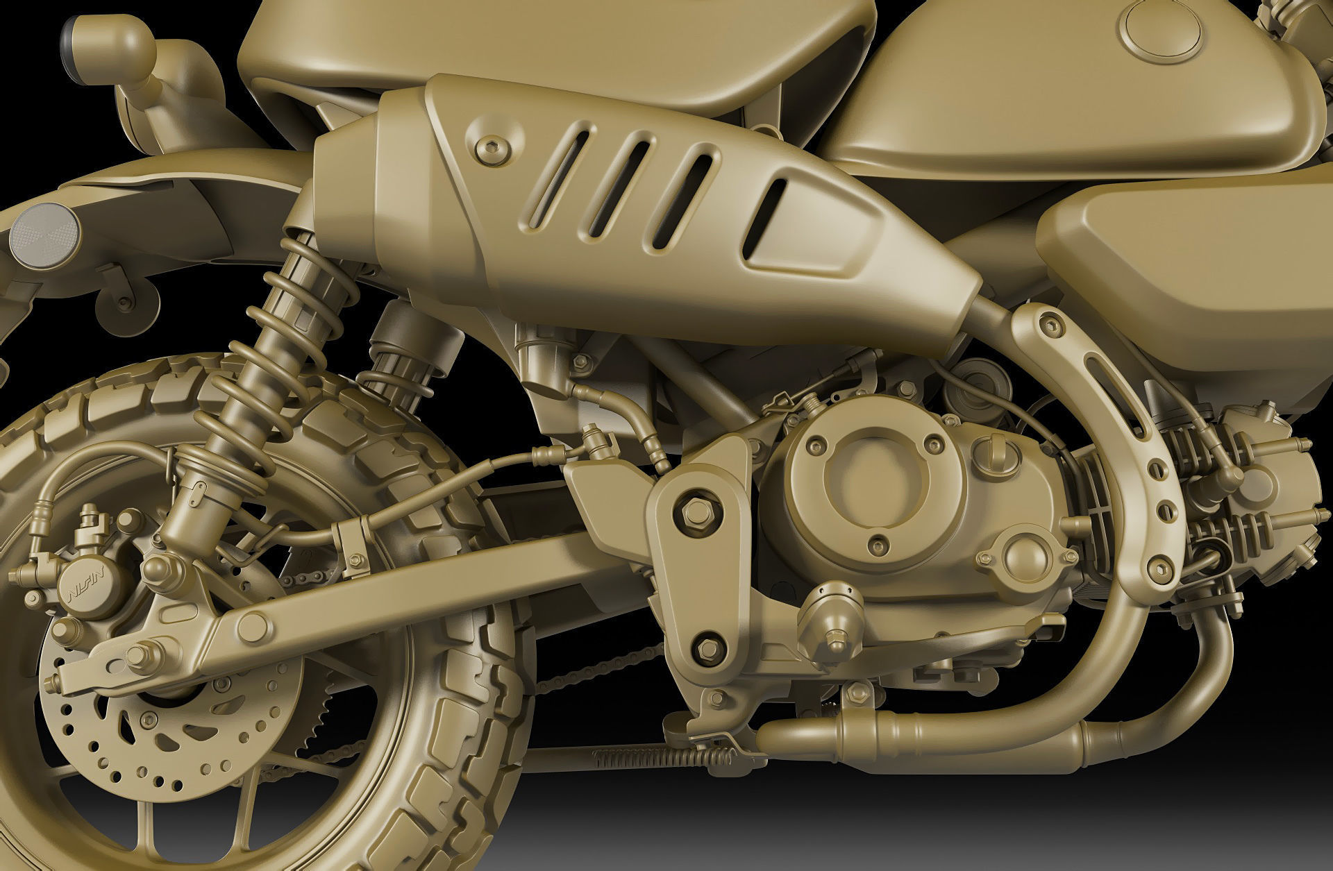 Honda Monkey 125 2023 3D model_27
