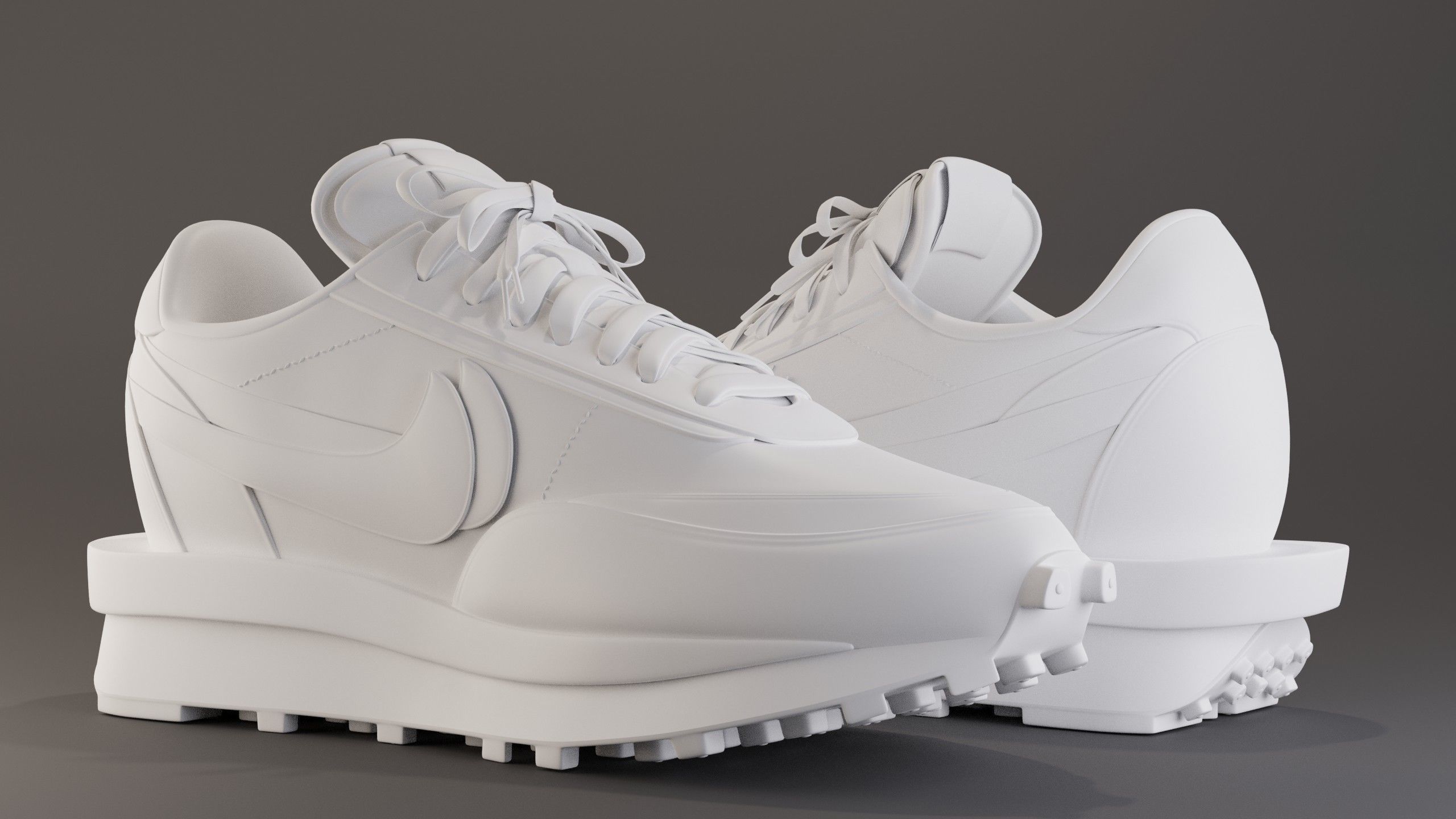 Nike Sacai LD Waffle Sneaker Pack 3D Model Collection_31