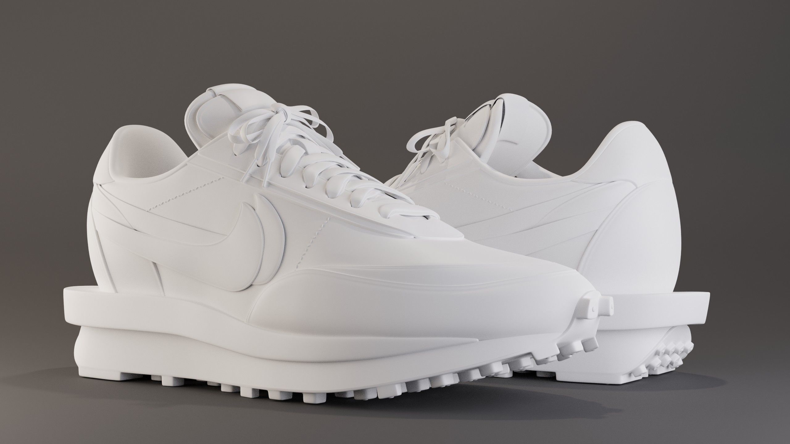 Nike Sacai LD Waffle Sneaker Pack 3D Model Collection_8