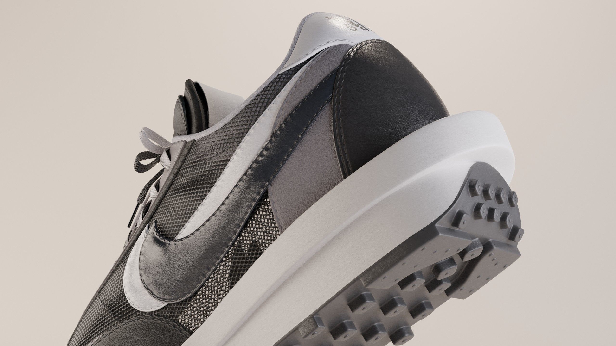Nike Sacai LD Waffle Sneaker Pack 3D Model Collection_24