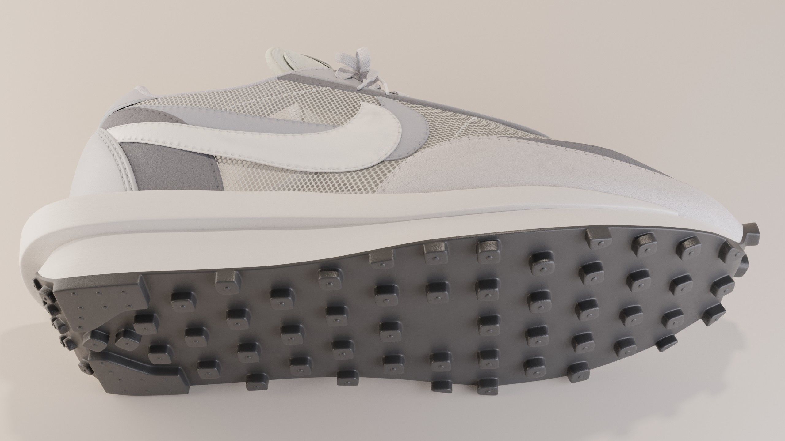 Nike Sacai LD Waffle Sneaker Pack 3D Model Collection_25
