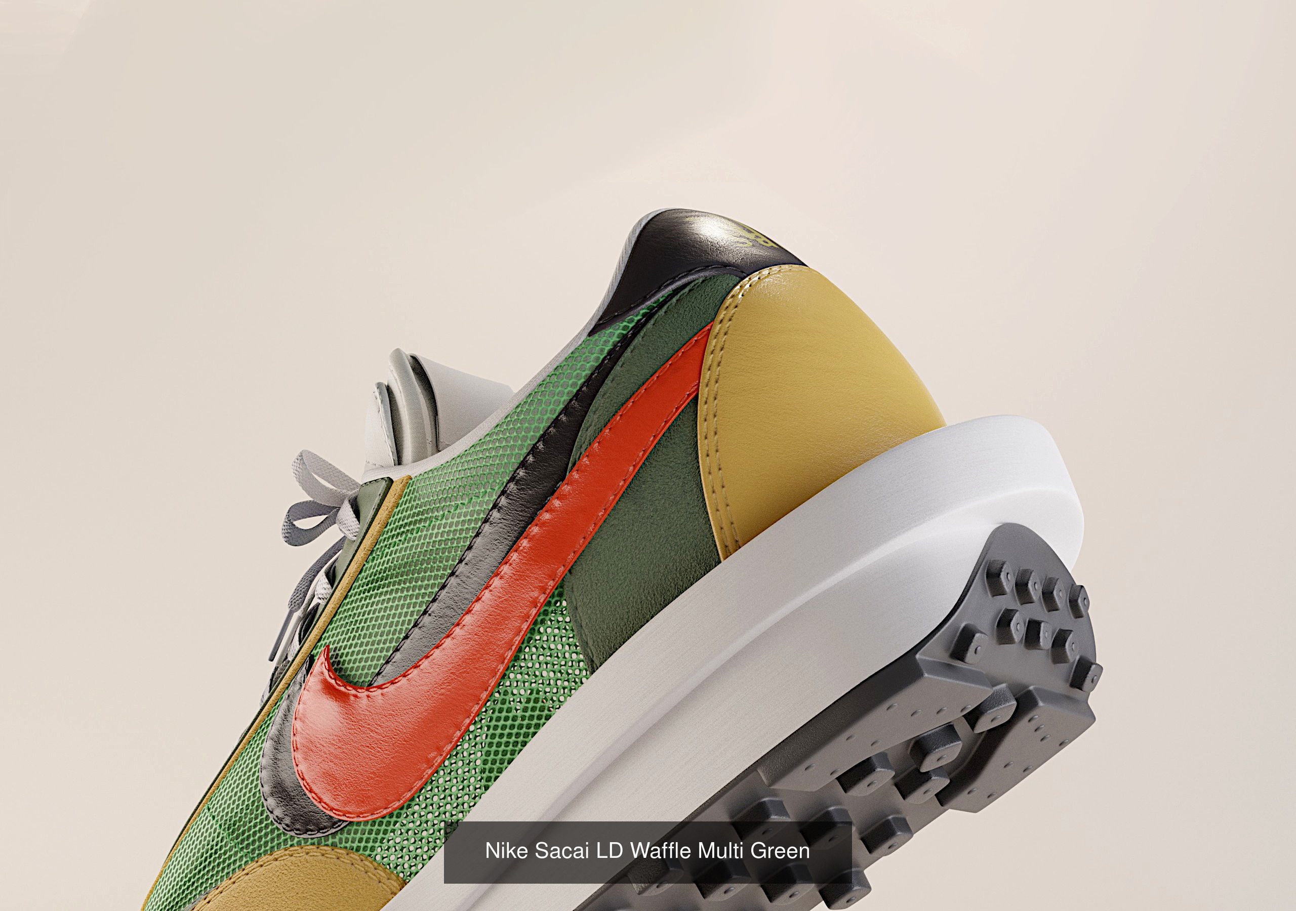 Nike Sacai LD Waffle Sneaker Pack 3D Model Collection_6