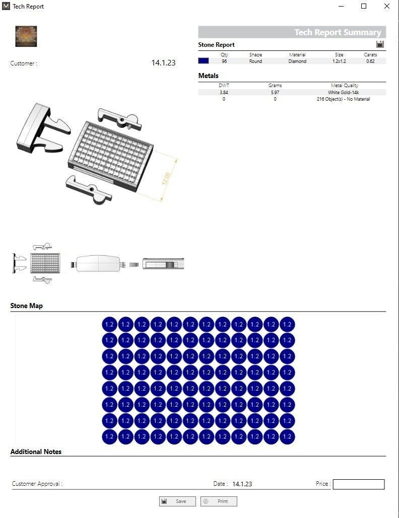 Cuban chain Lock 10 mm and 12 mm wide 3D print model_7