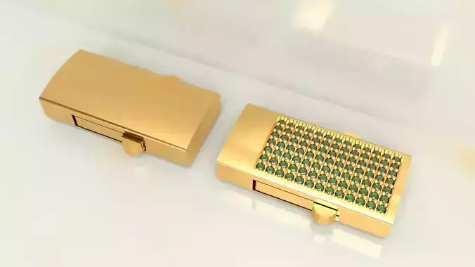 Cuban chain Lock 10 mm and 12 mm wide 3D print model