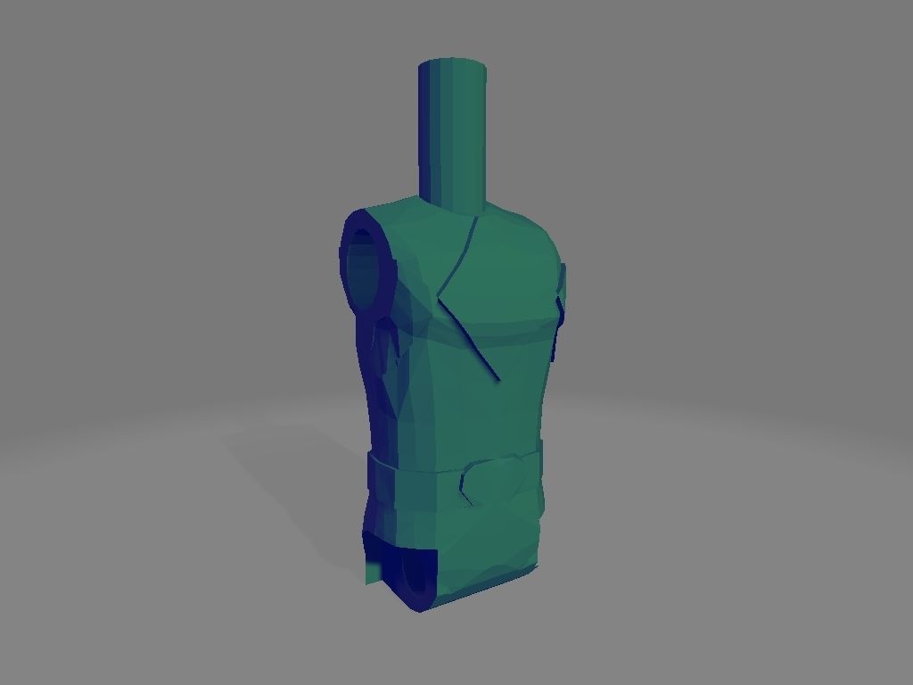 power ranger red articulated 3D print model_4