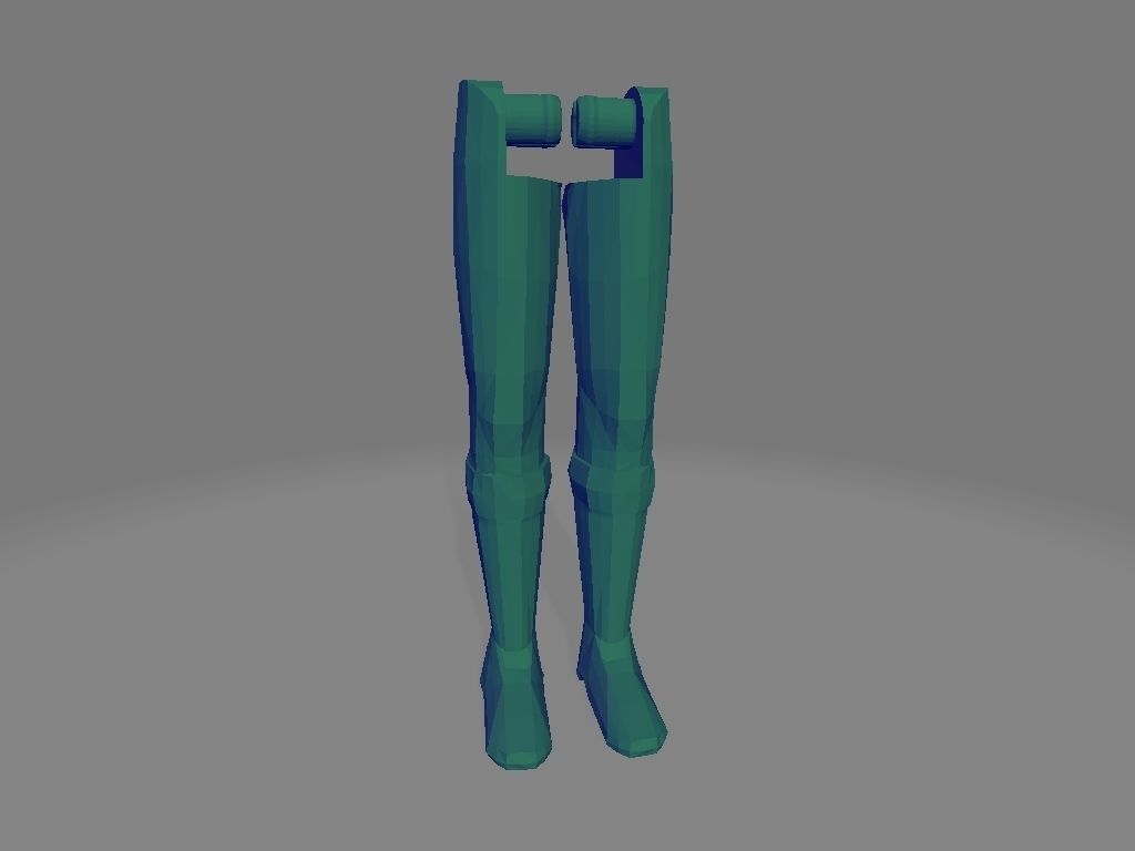 power ranger red articulated 3D print model_3