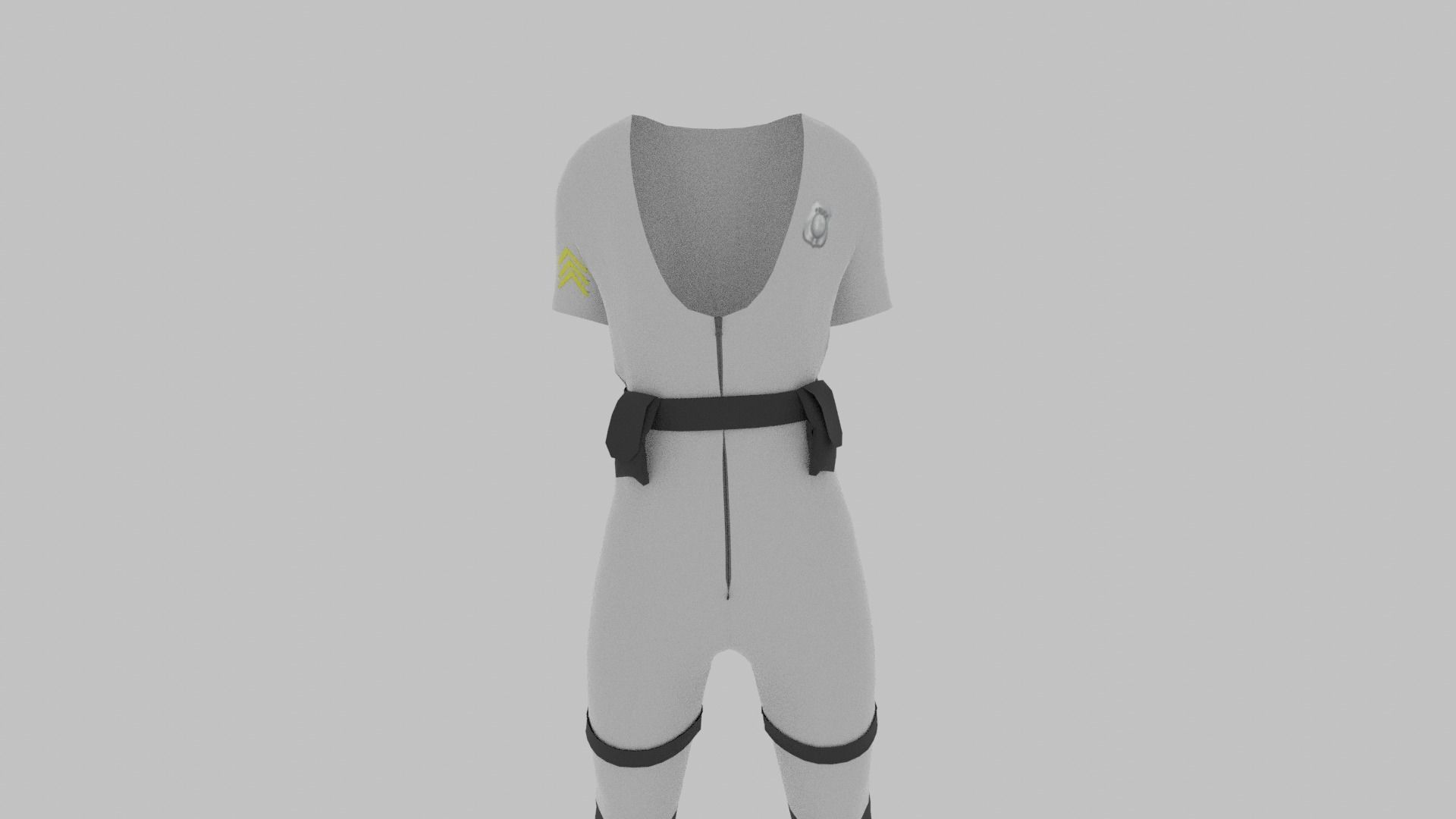 Police Uniform Low-poly 3D model_9