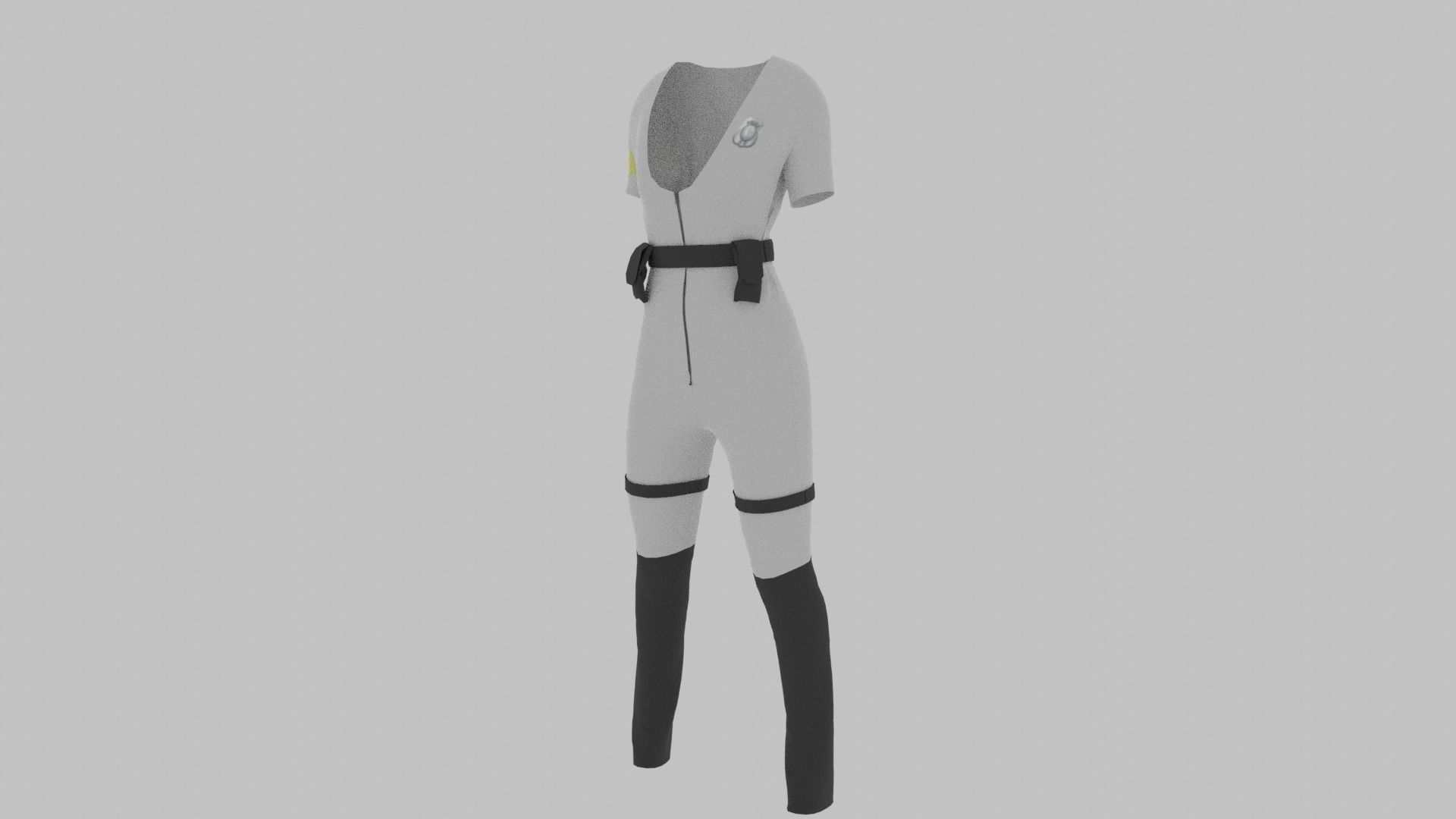 Police Uniform Low-poly 3D model_1