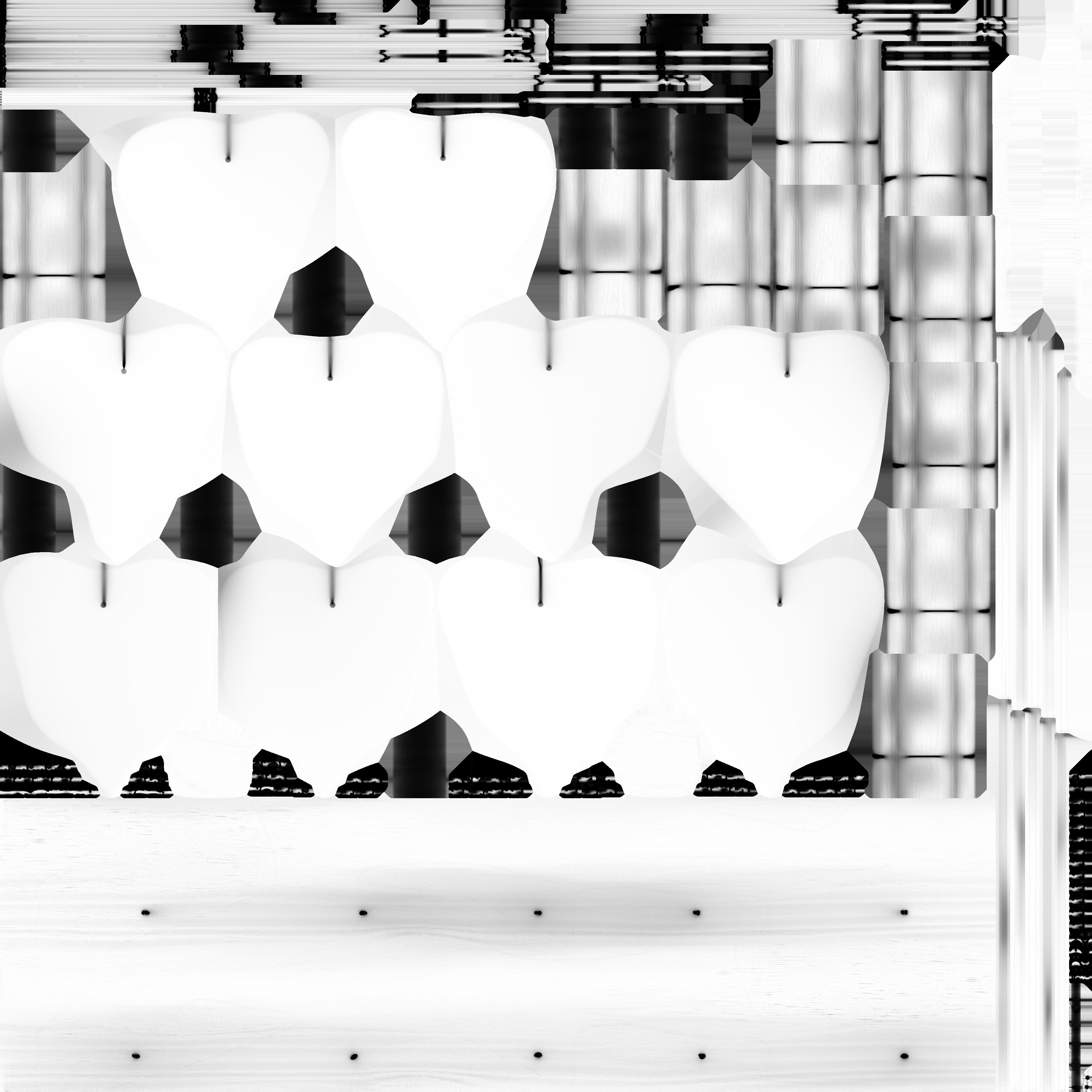 Ceramic Windchime Low-poly 3D model_11