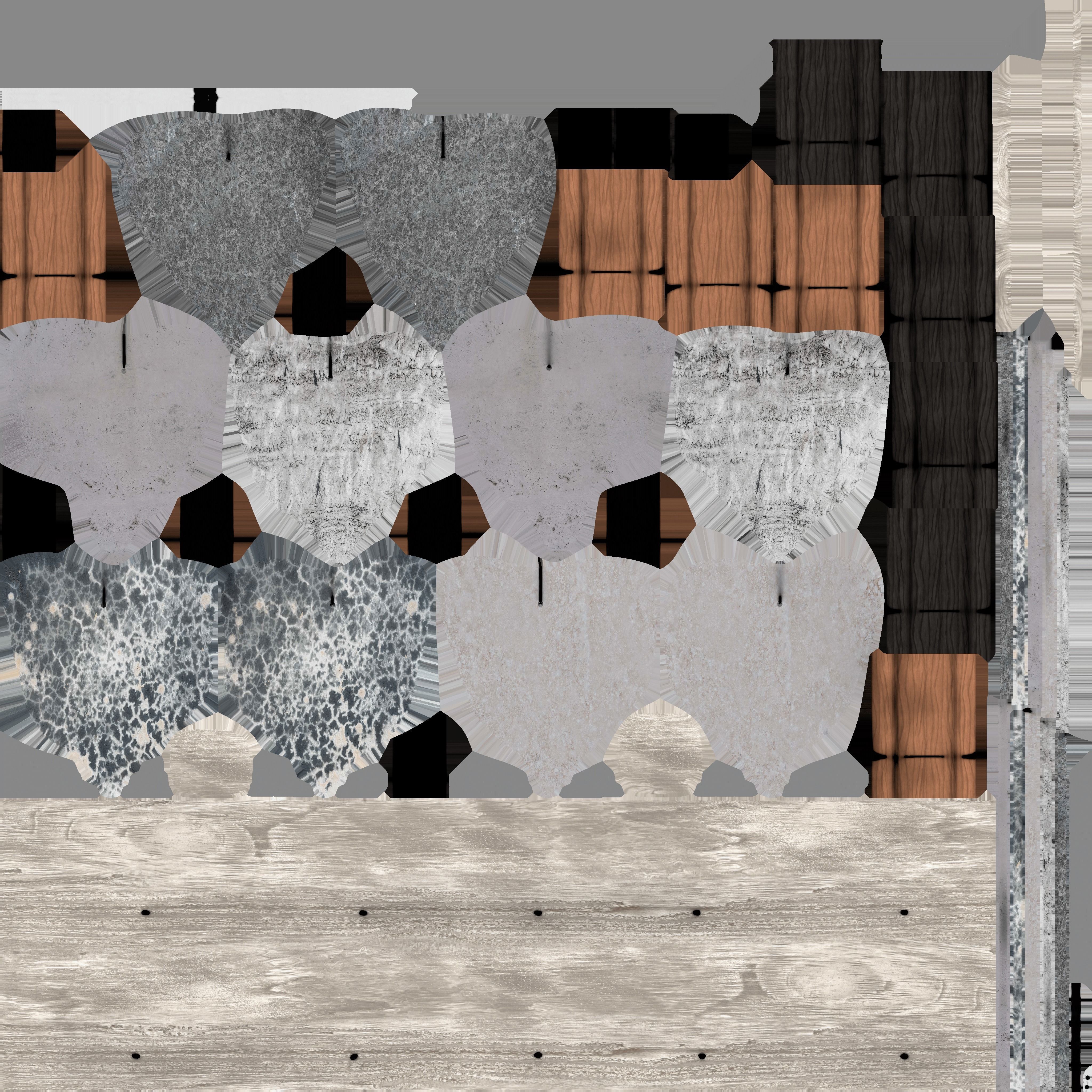 Ceramic Windchime Low-poly 3D model_12