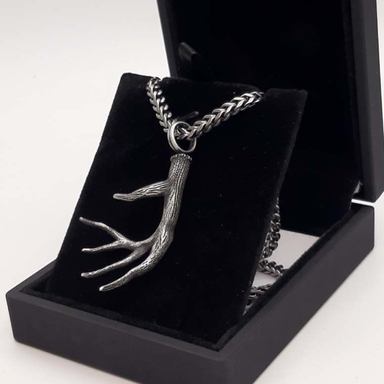 Antler Pendant 3D print model_1