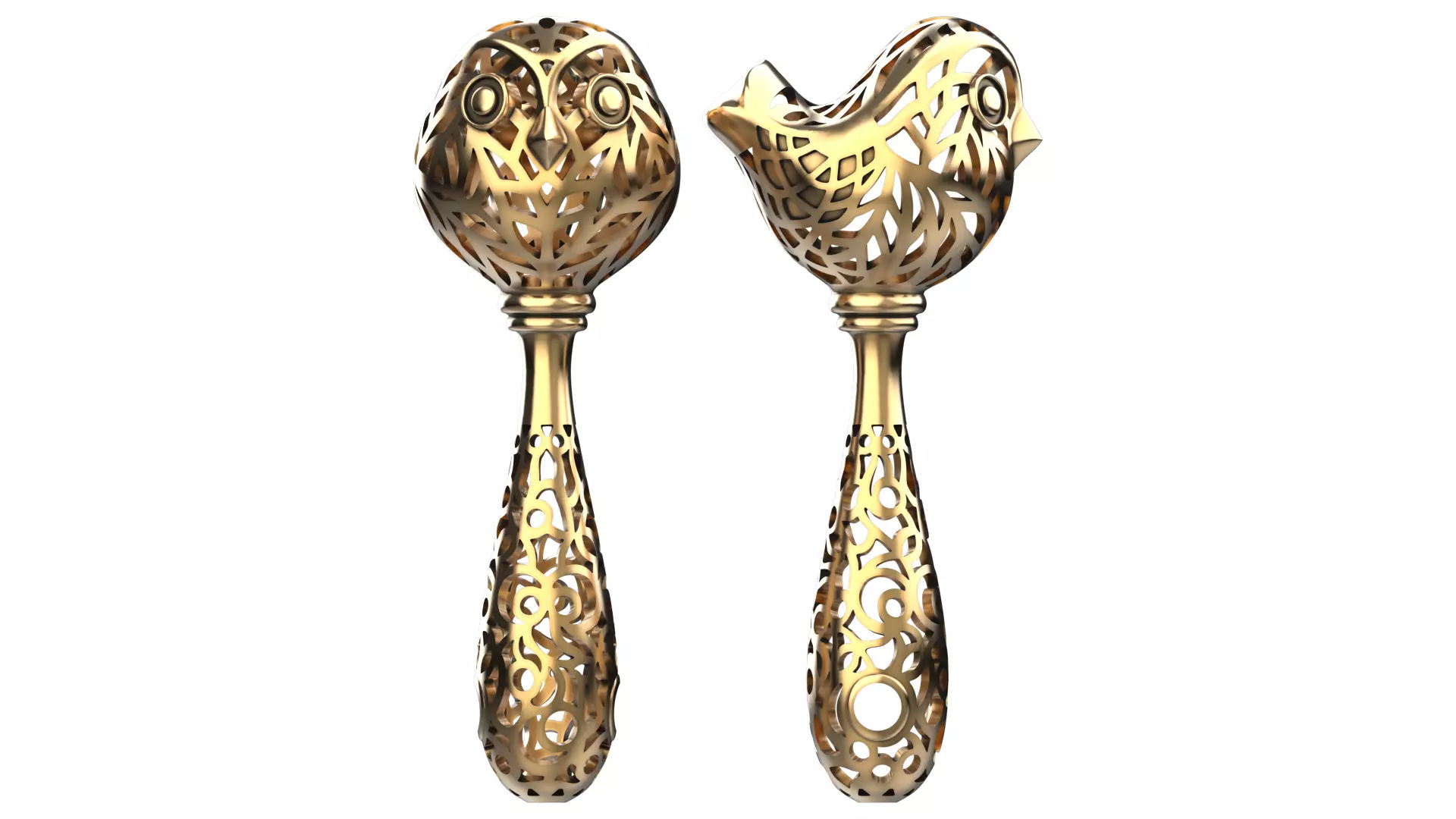 Baby Rattle Bird O1 3D print model