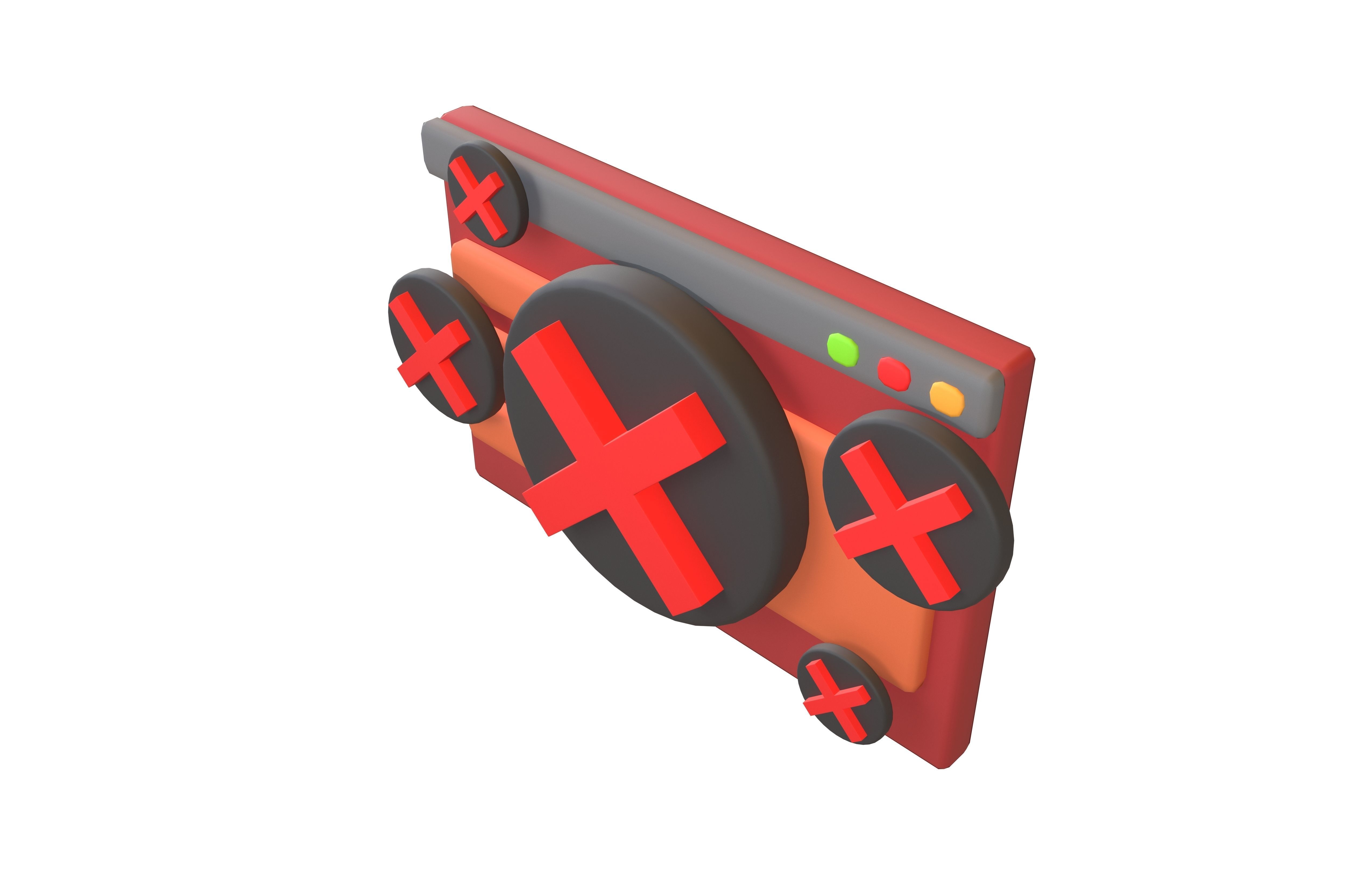 Malicious Website Icon v3 002 Low-poly 3D model_2