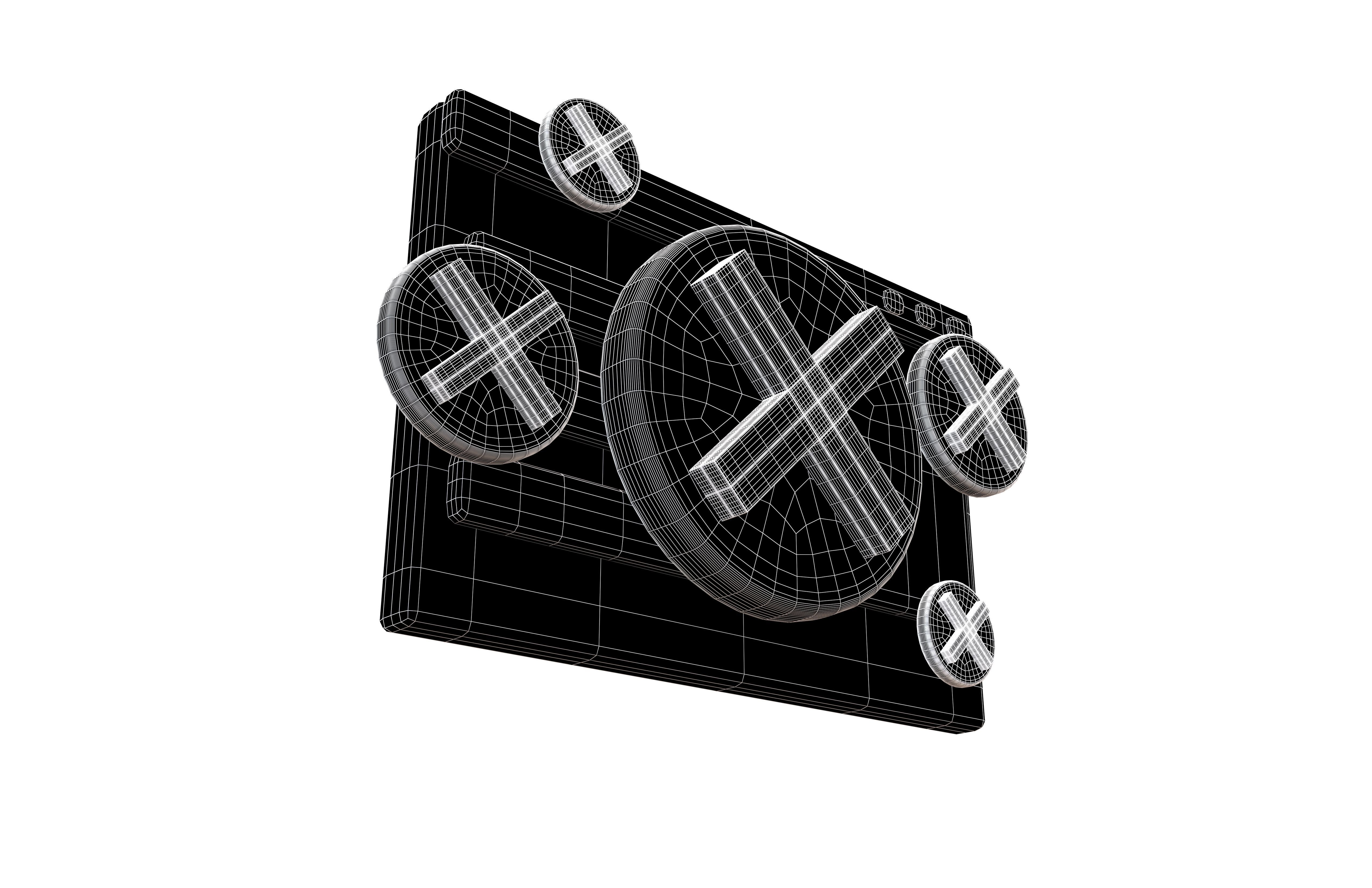 Malicious Website Icon v3 003 Low-poly 3D model_7