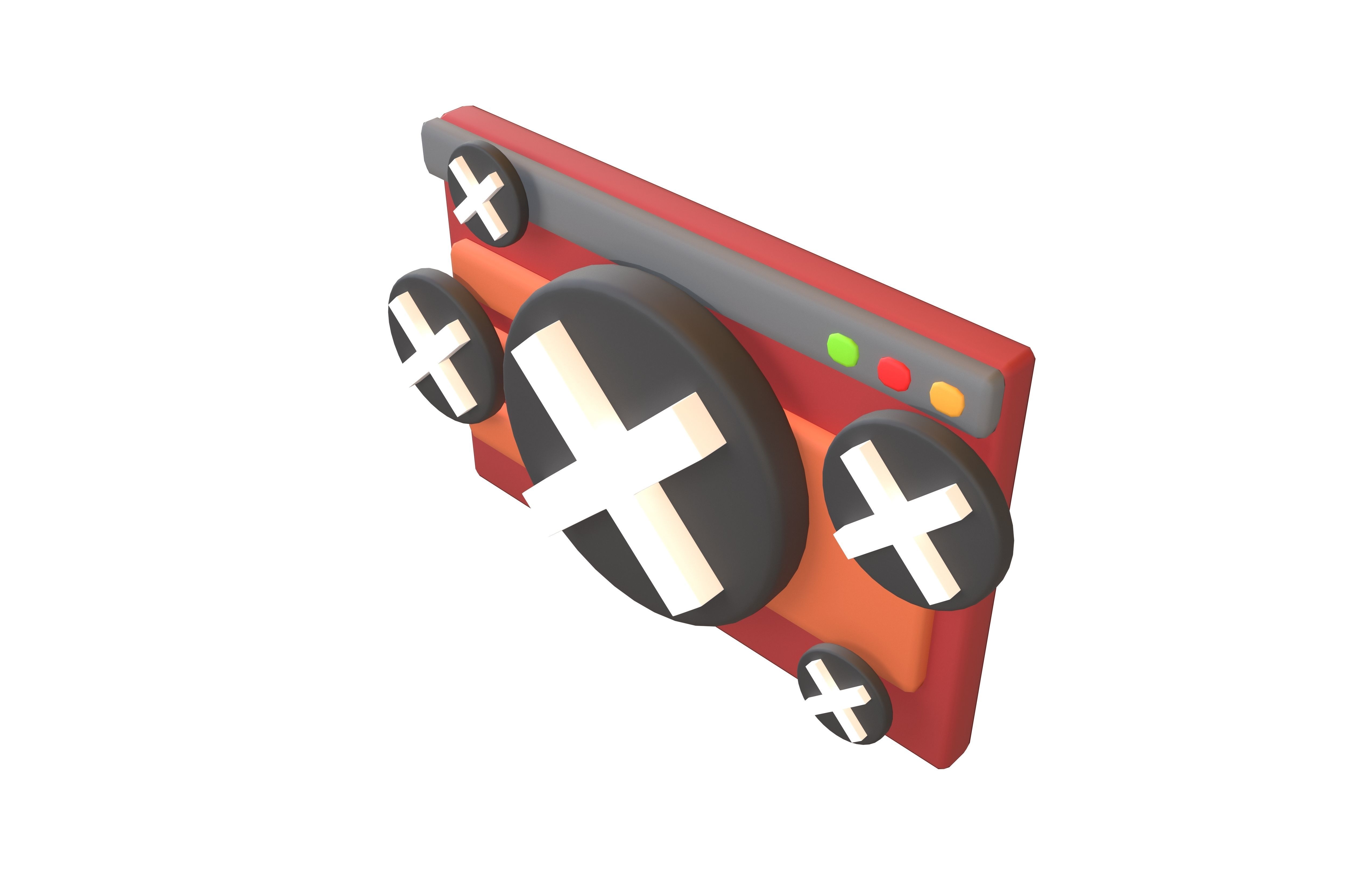 Malicious Website Icon v3 003 Low-poly 3D model_2