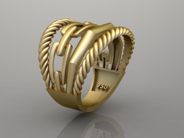 Portofino Ring 3D print model_2