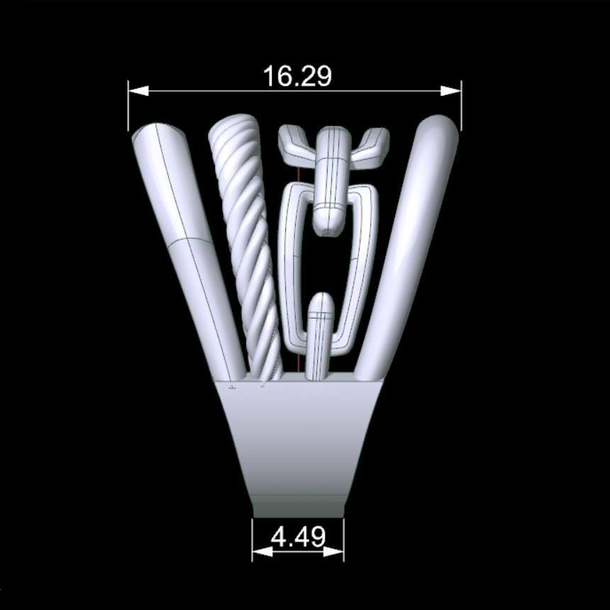 Portofino Ring 3D print model_6