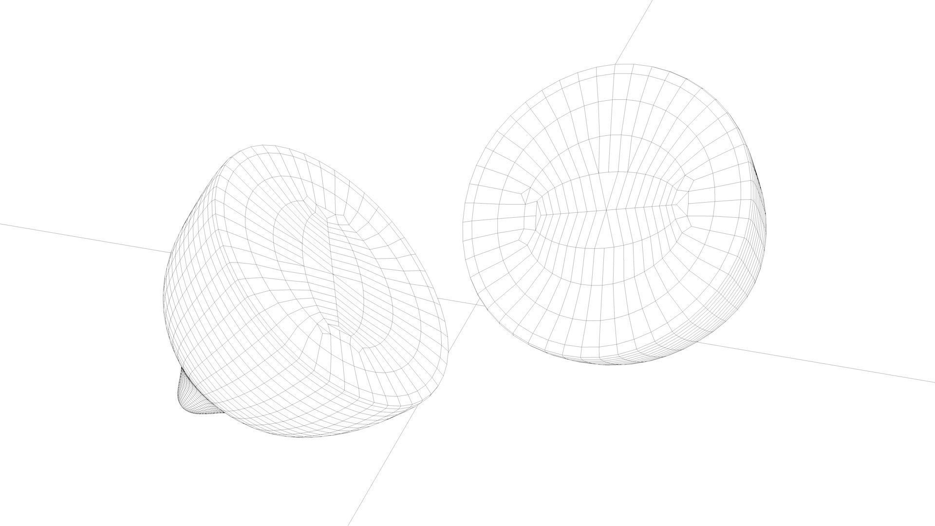 lemon two spheres 3D model_3