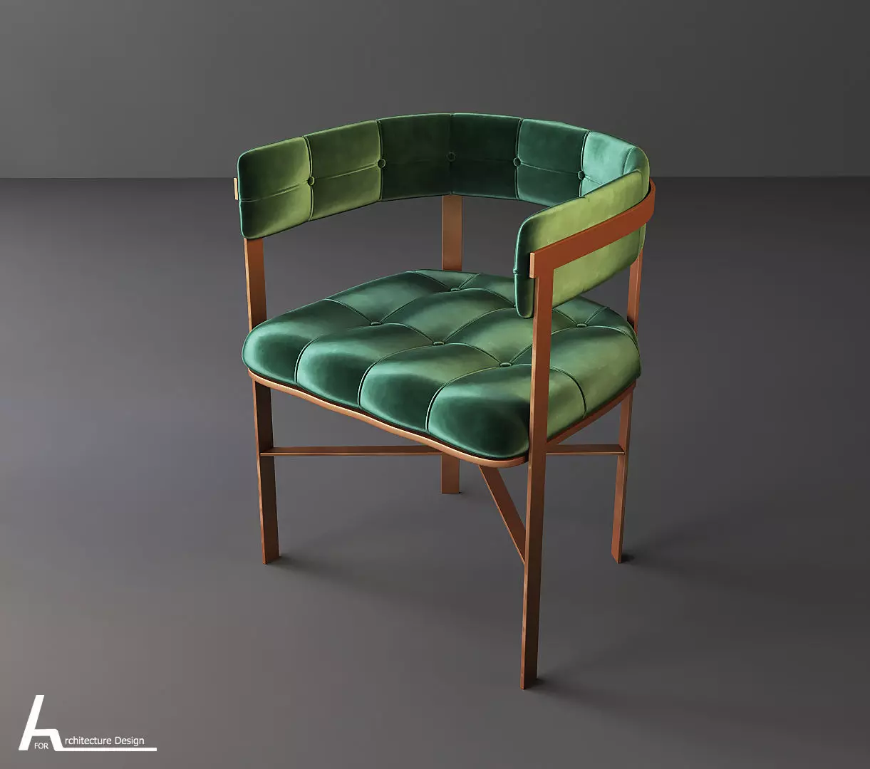 luxury dining chair 3D model
