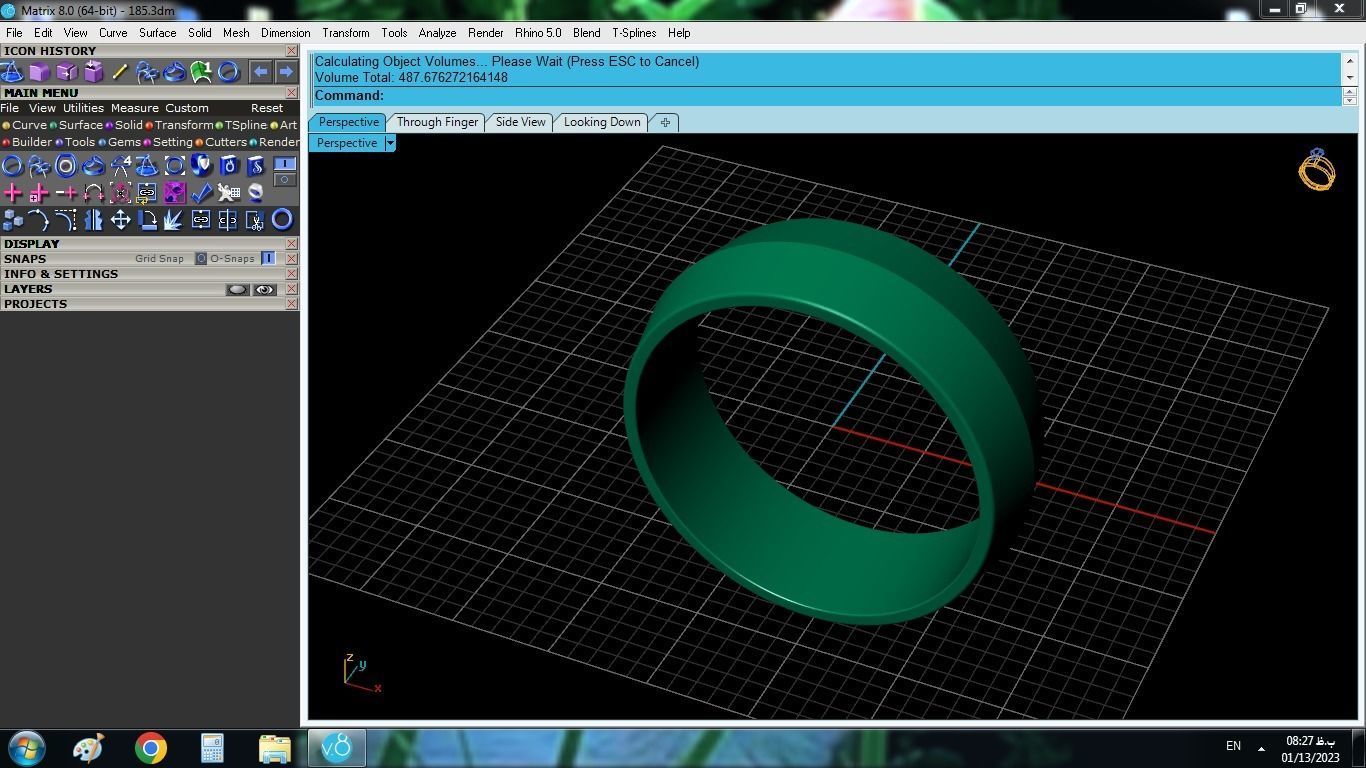 Engagement Ring 3D print model_6
