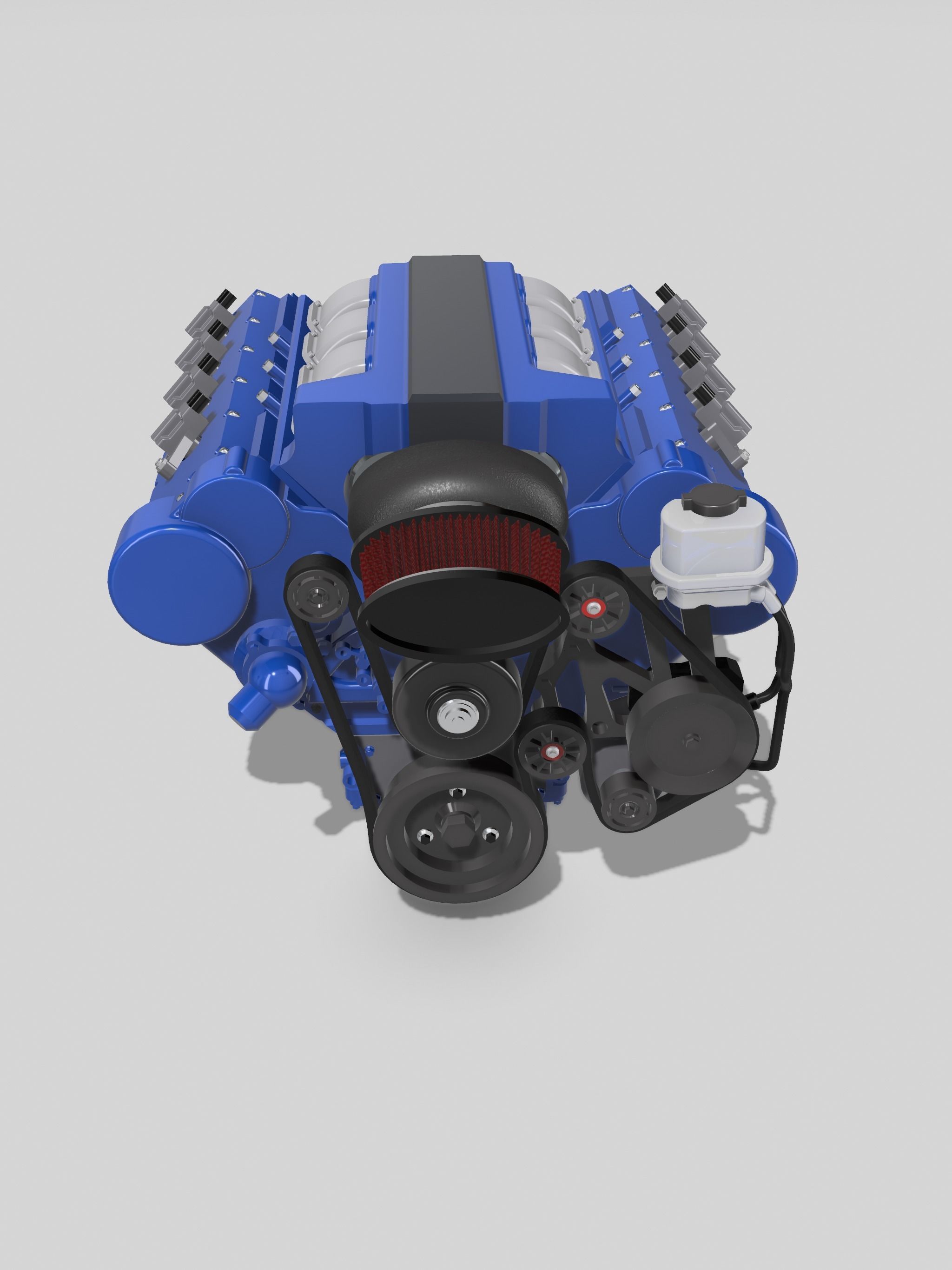 LS7 Merlin Engine Complete LSX 3D print model_3