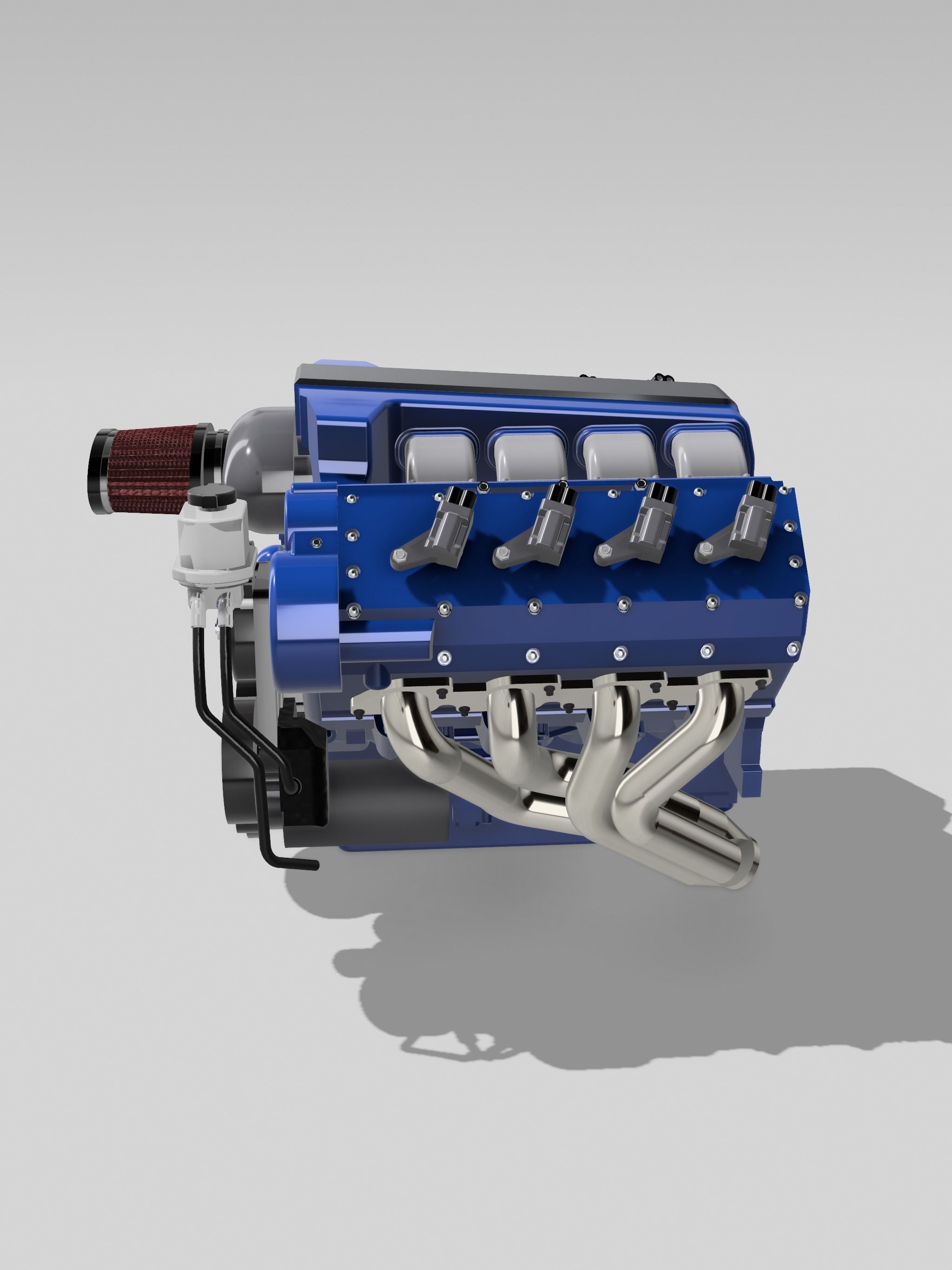 LS7 Merlin Engine Complete LSX 3D print model_1