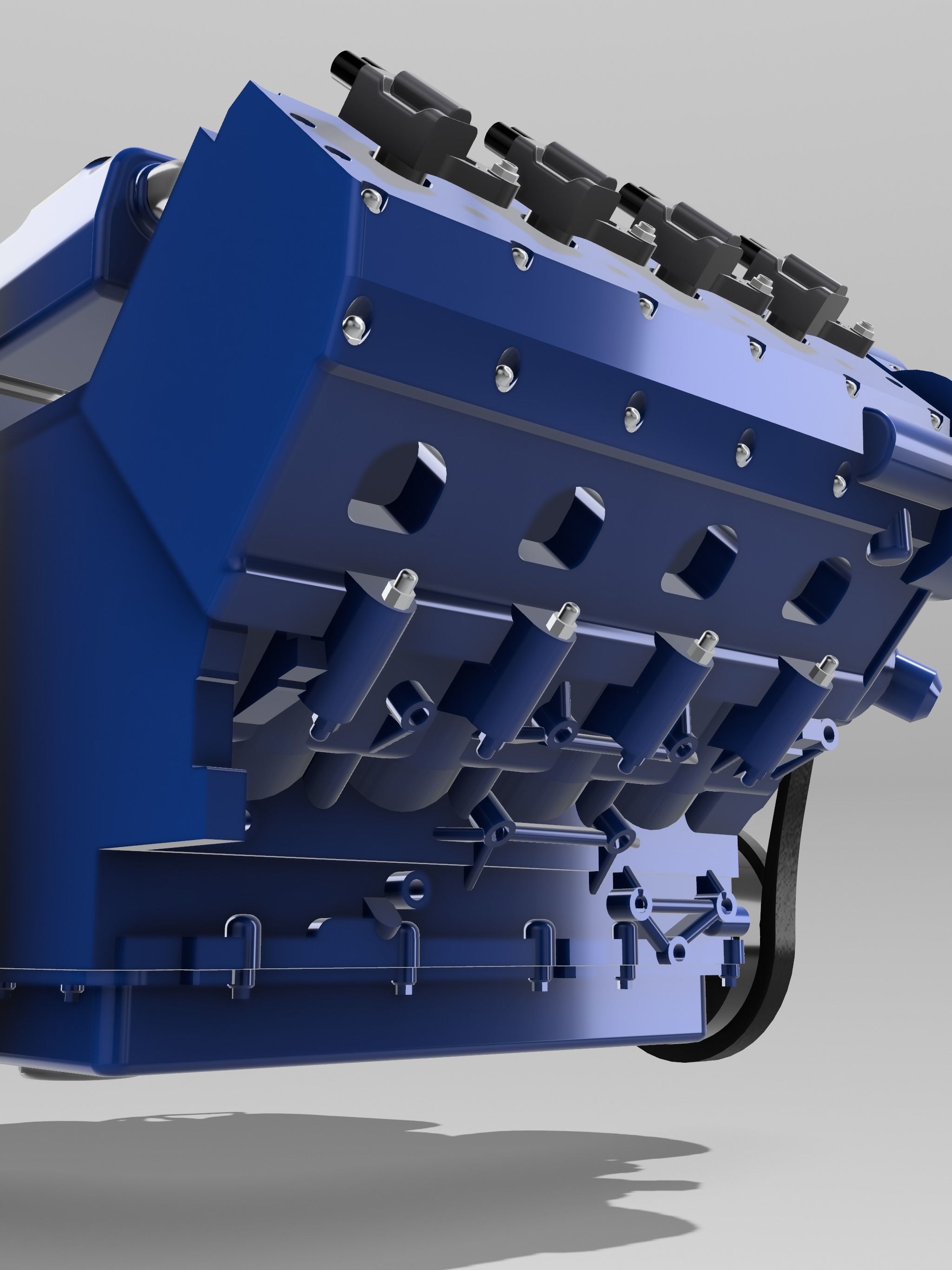 LS7 Merlin Engine Complete LSX 3D print model_6