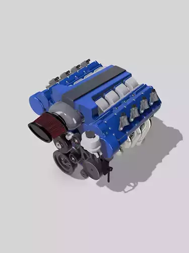 LS7 Merlin Engine Complete LSX 3D print model