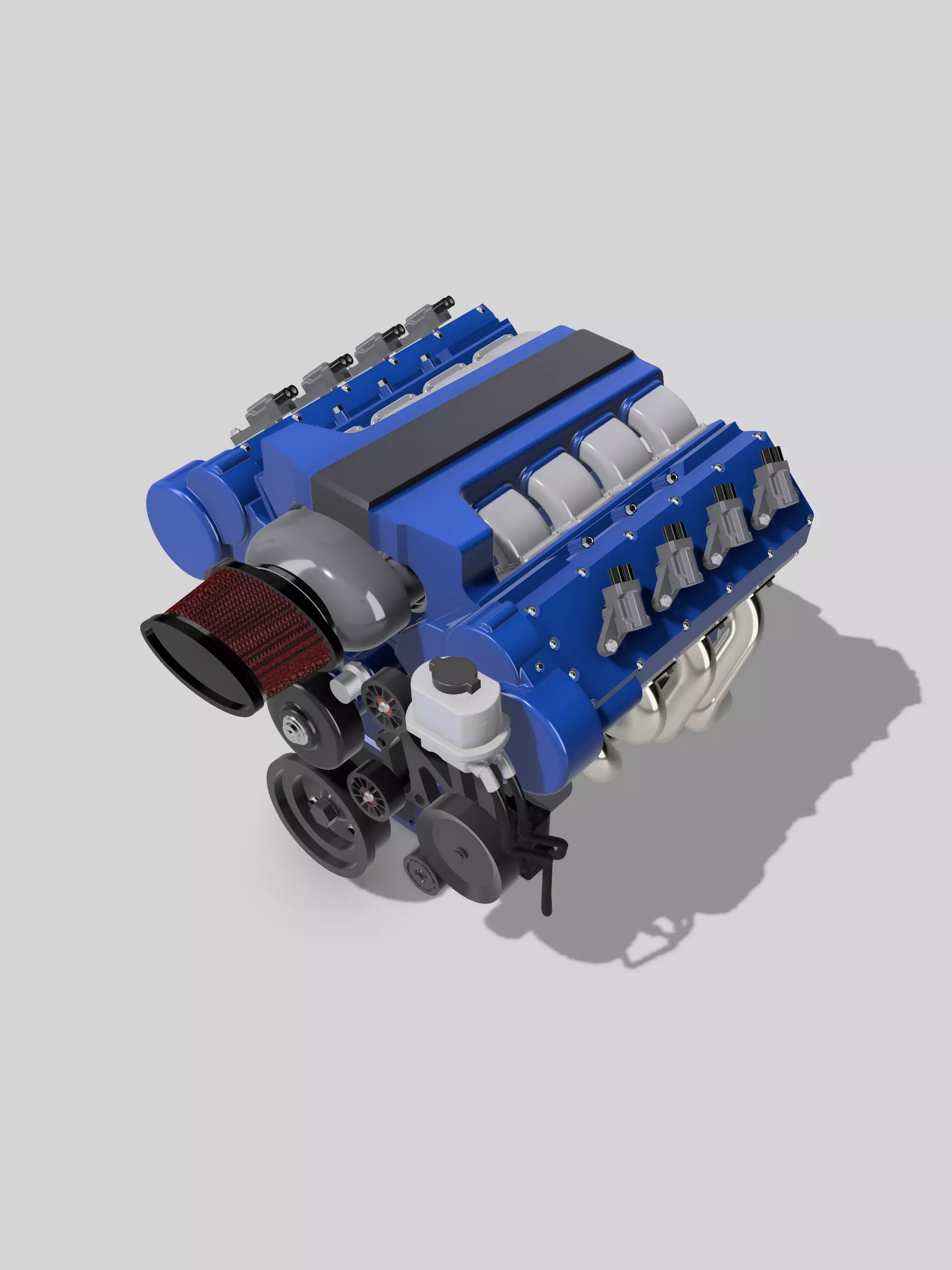 LS7 Merlin Engine Complete LSX 3D print model_0