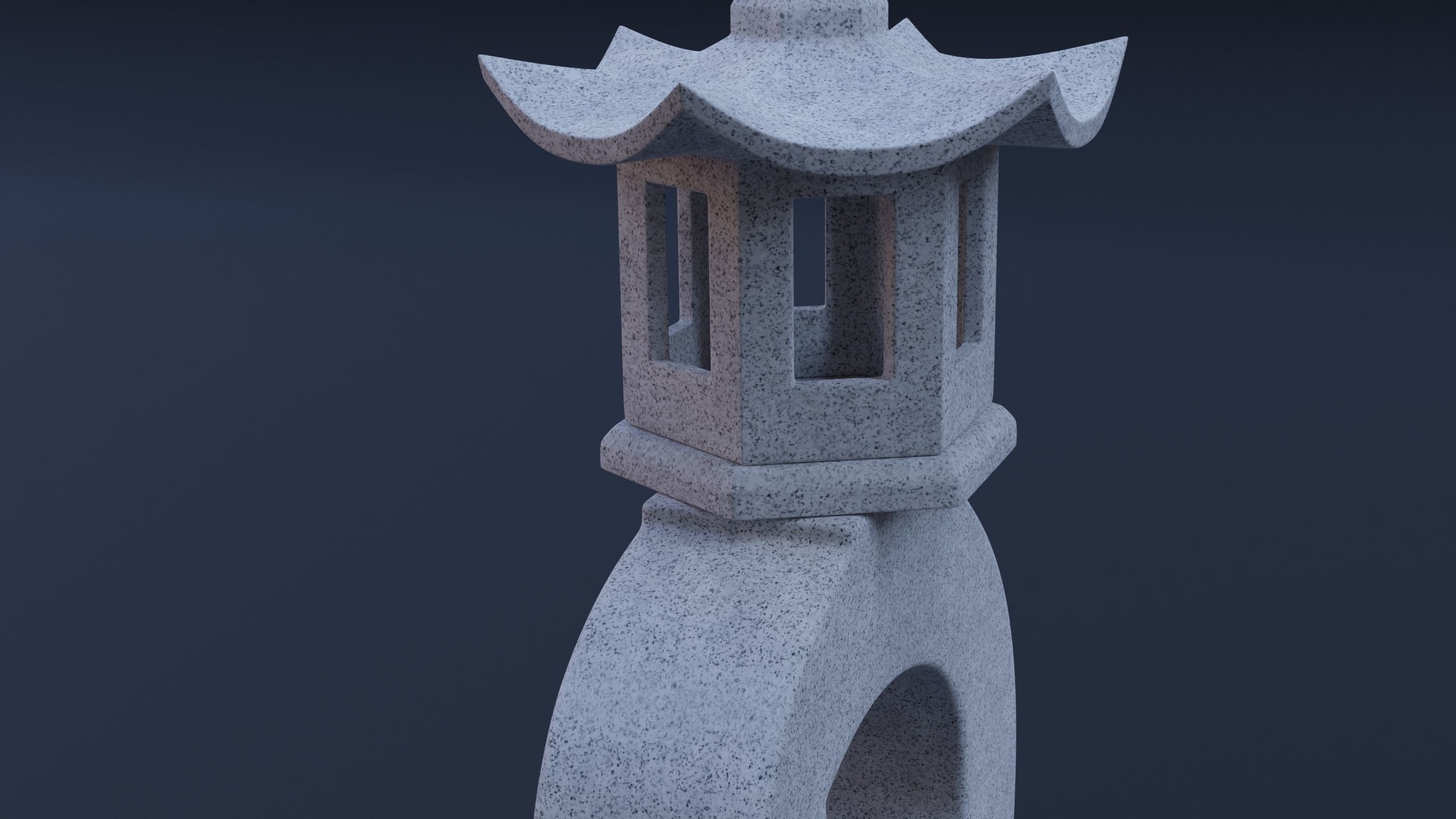 Japanese Lantern 3 3D model_2