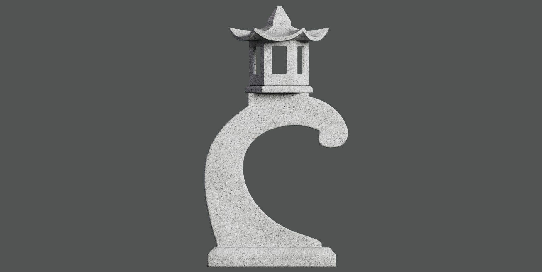 Japanese Lantern 3 3D model_16