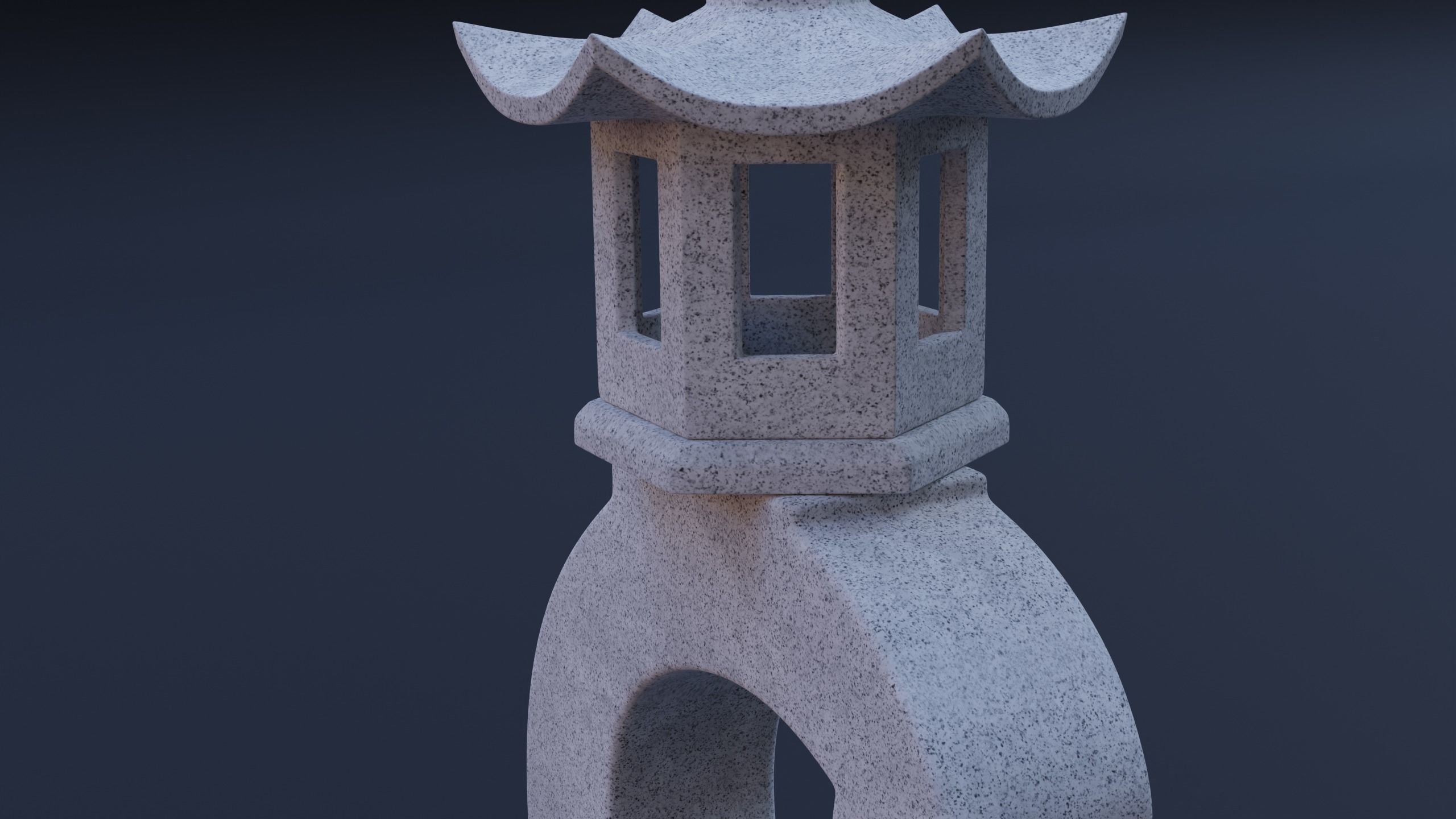 Japanese Lantern 3 3D model_12