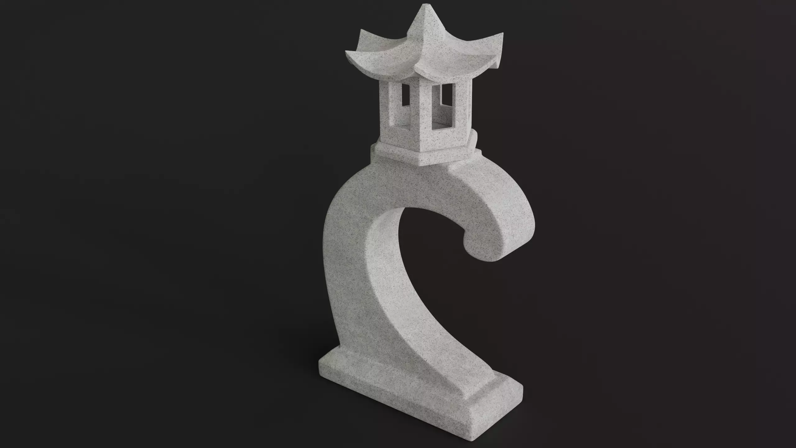 Japanese Lantern 3 3D model_0