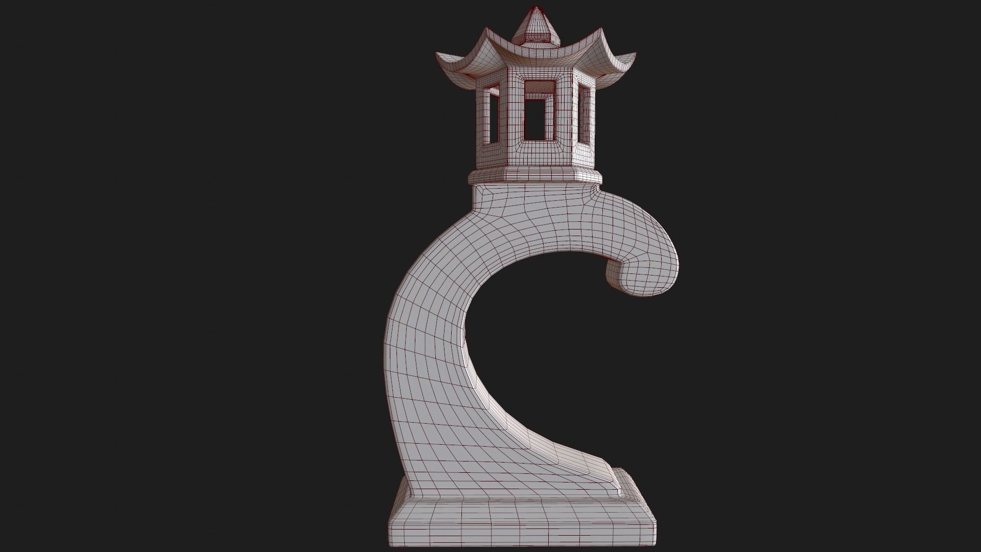 Japanese Lantern 3 3D model_17