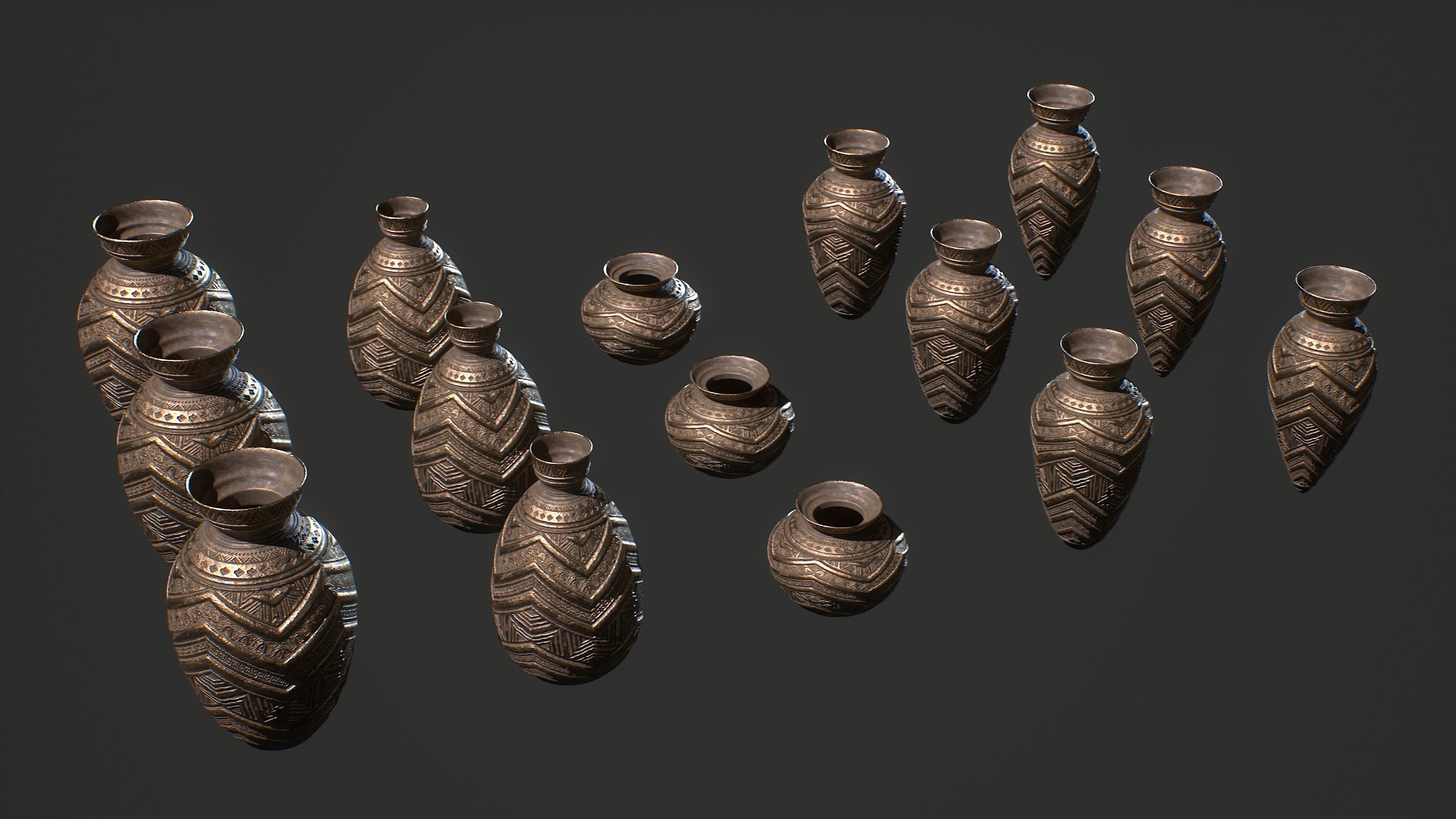 Ancient Egypt Antiquities Low-poly 3D model_8