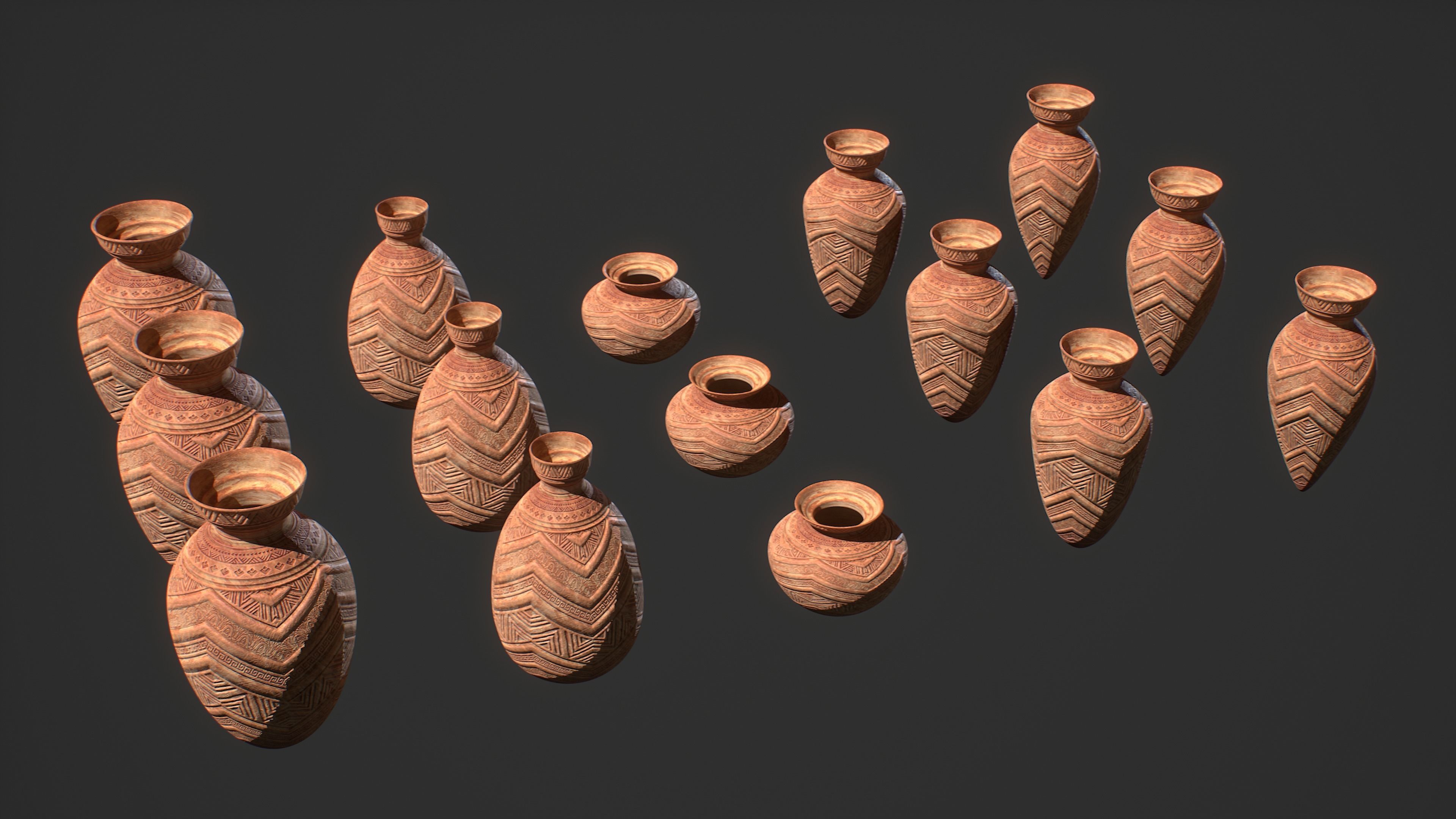 Ancient Egypt Antiquities Low-poly 3D model_7